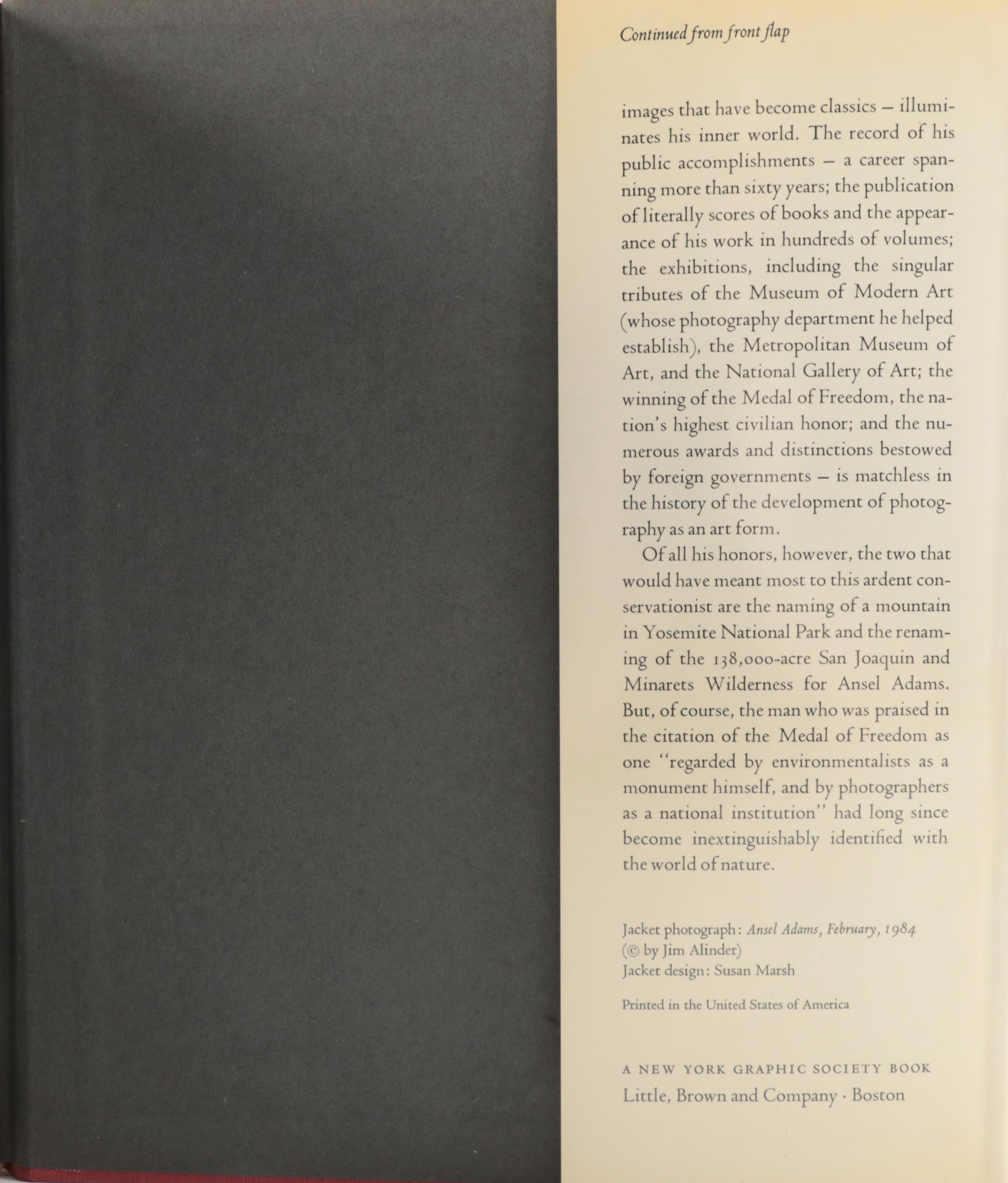 "Ansel Adams: An Autobiography" and Other Ansel Adams Photography Books