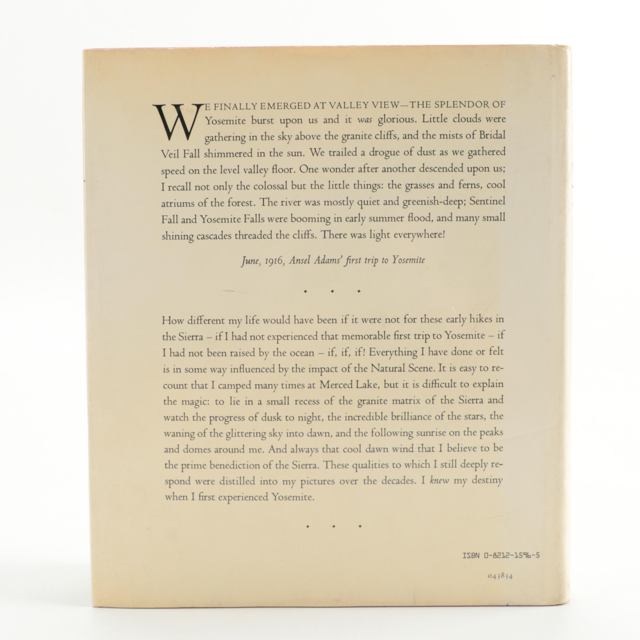 "Ansel Adams: An Autobiography" and Other Ansel Adams Photography Books