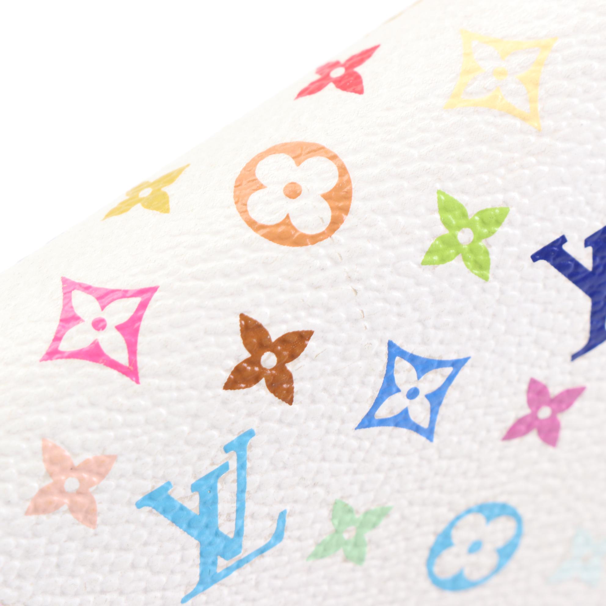 Louis Vuitton x Takashi Murakami Compact Wallet in Multicolor Monogram Canvas