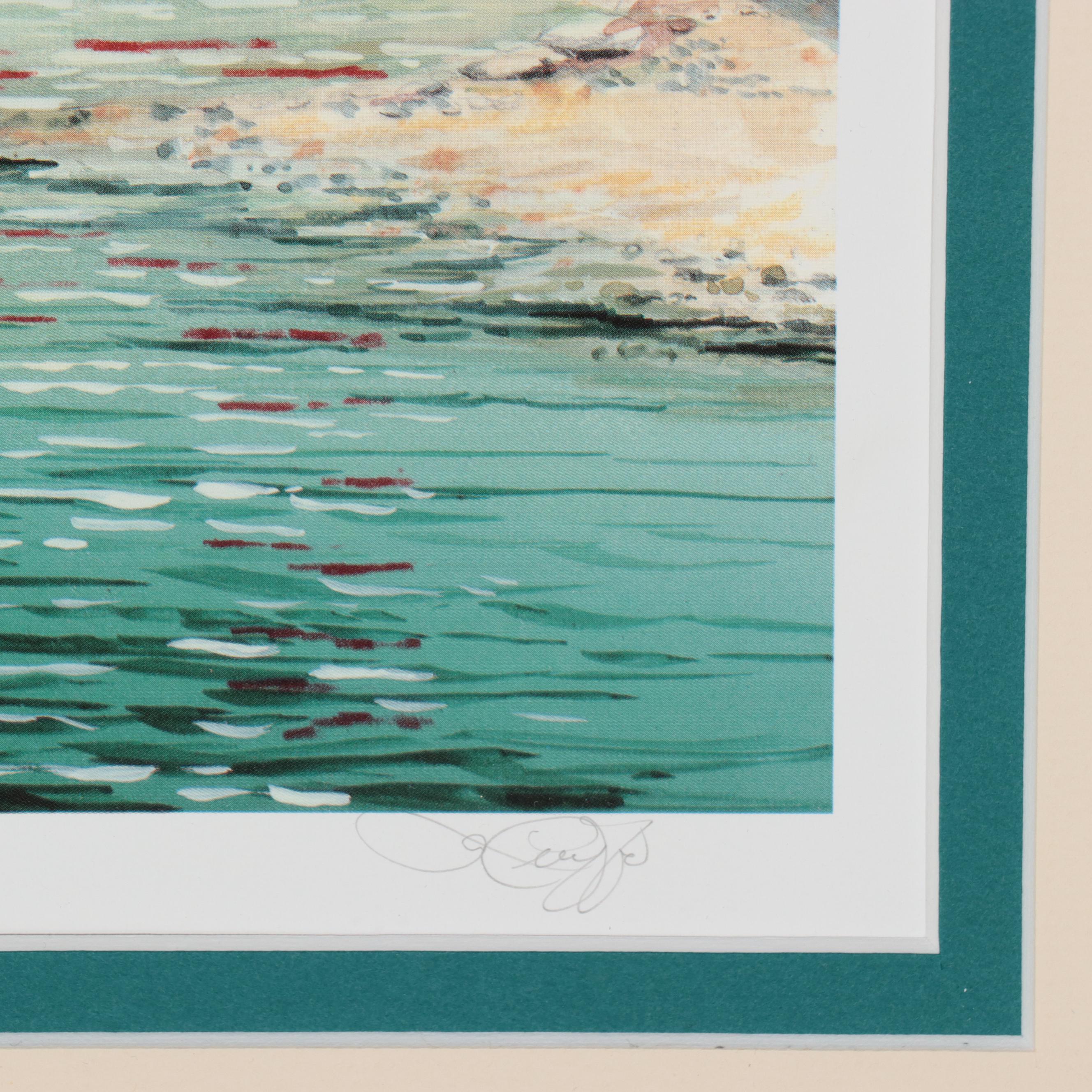 Offset Lithographs of Coastal Lighthouses, Circa 1997