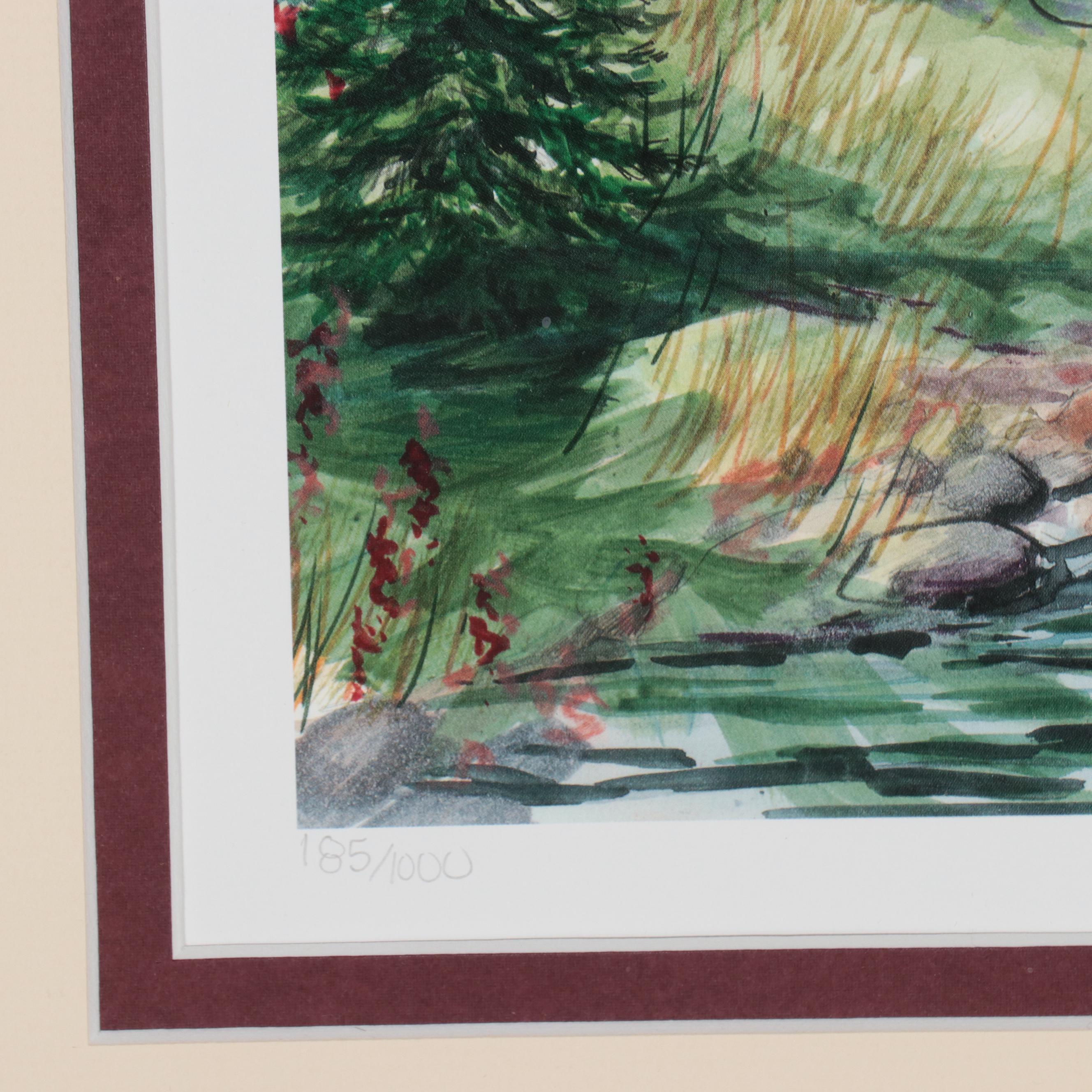 Offset Lithographs of Coastal Lighthouses, Circa 1997