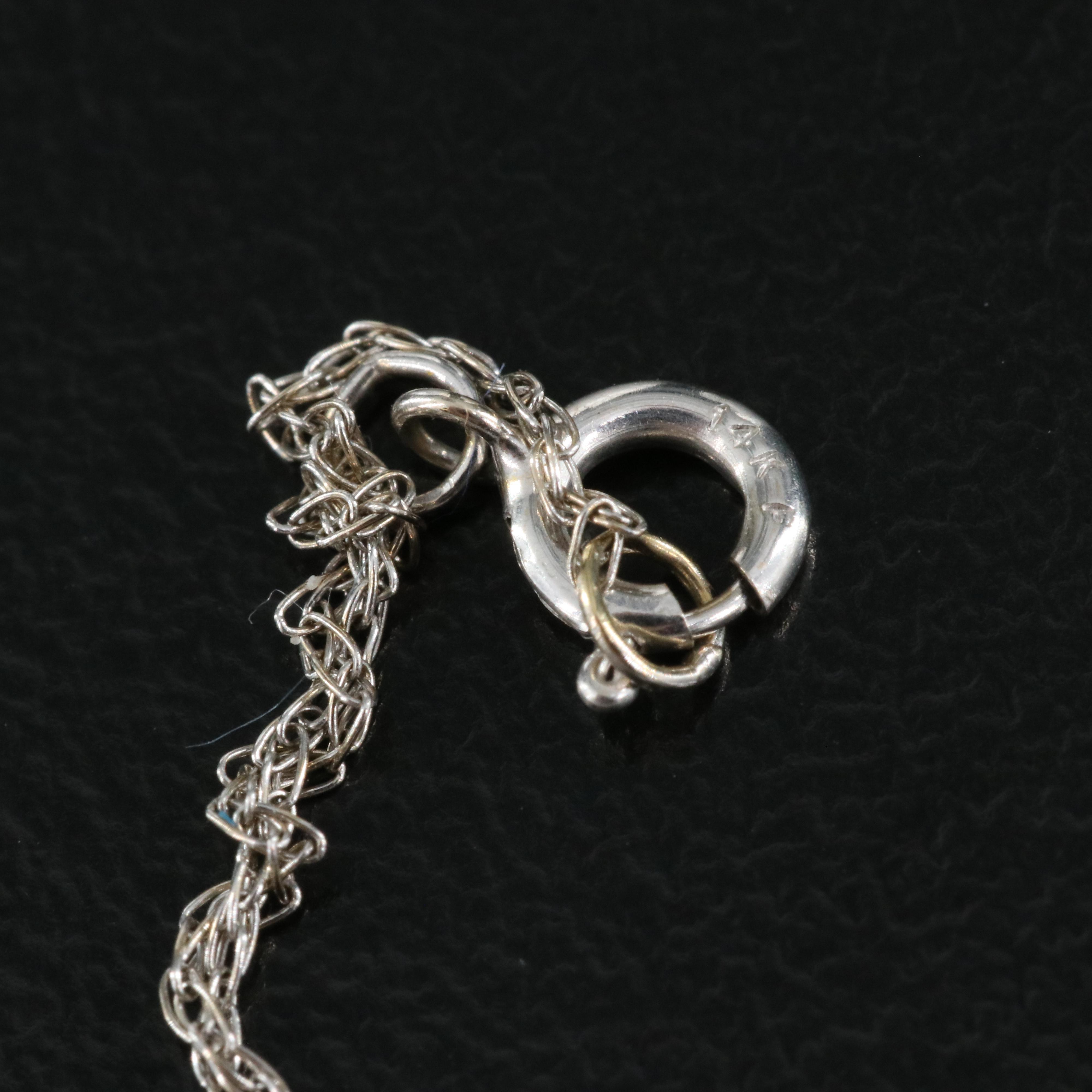 14K 0.50 CTW Diamond Journey Pendant Necklace