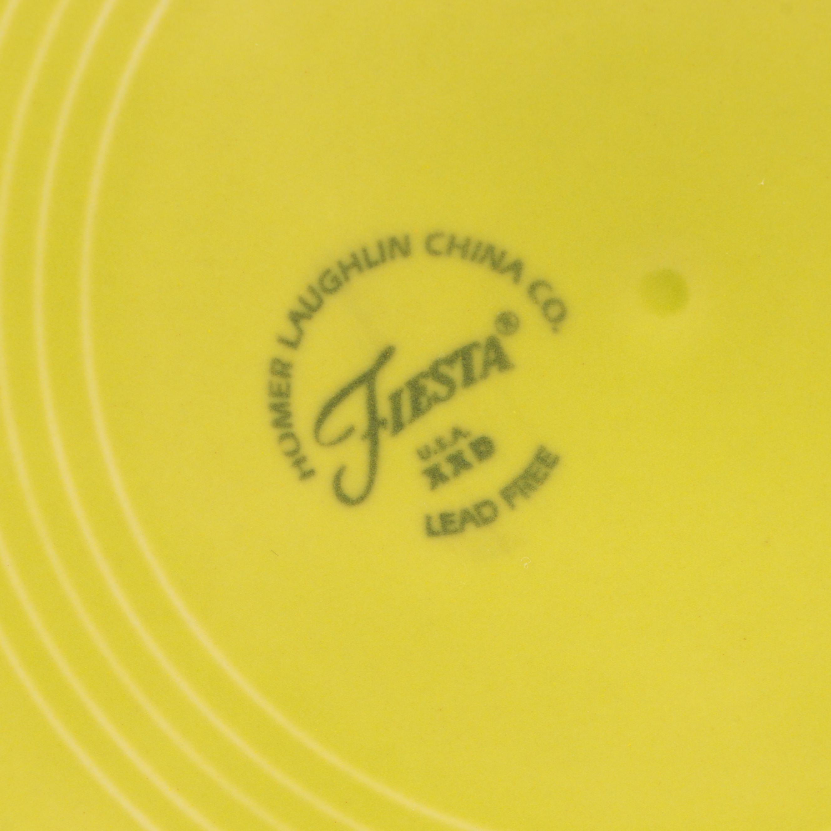 Homer Laughlin China Co. Green and Blue "Fiesta" Tableware