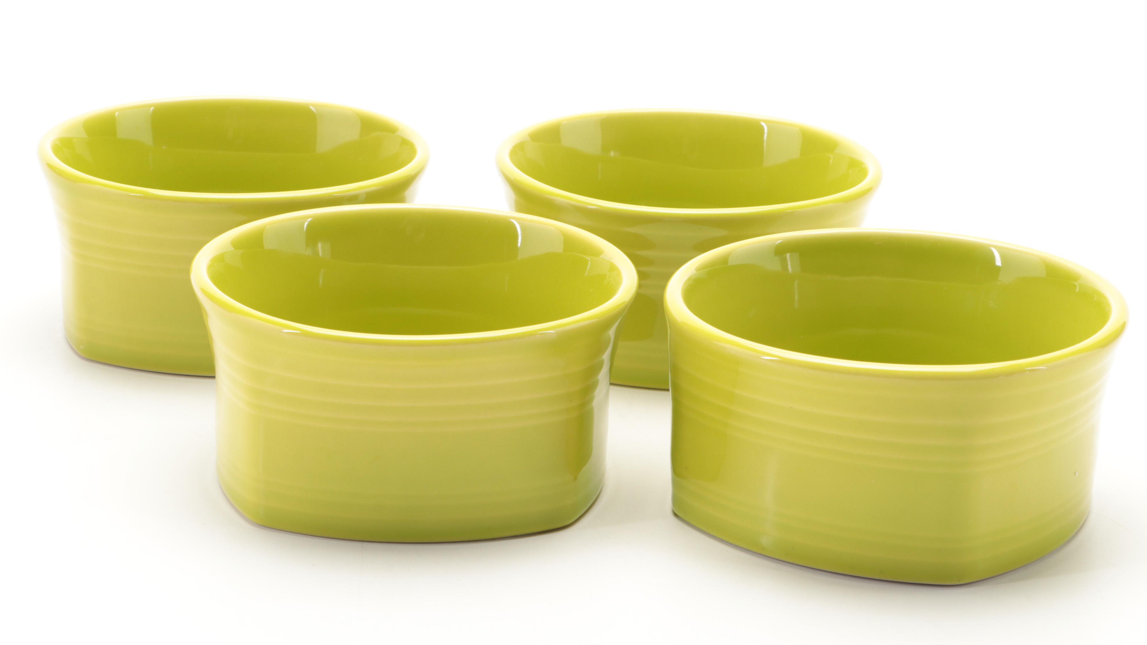 Homer Laughlin China Co. Green and Blue "Fiesta" Tableware