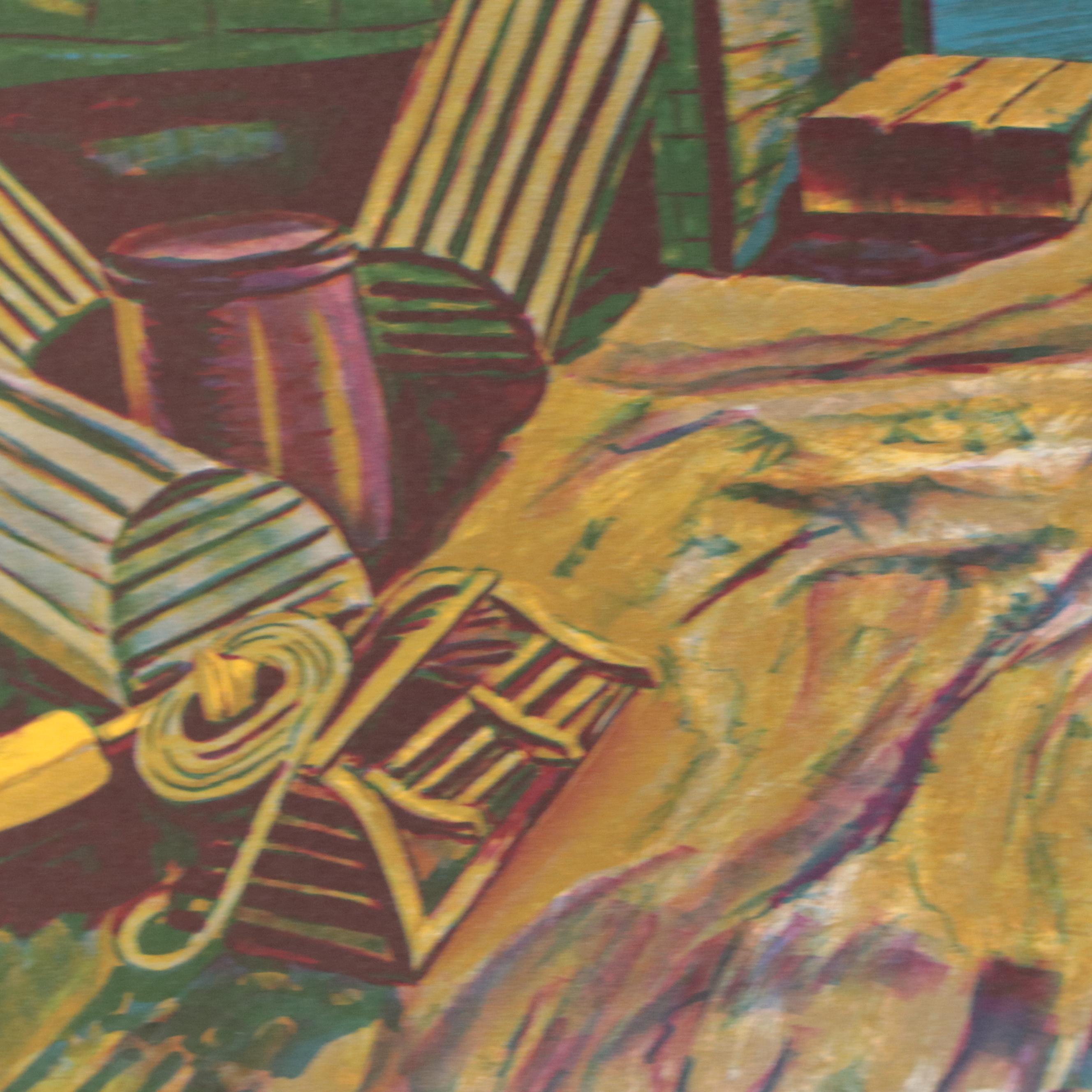 Jack Van Deckter Coastal Landscape Lithograph