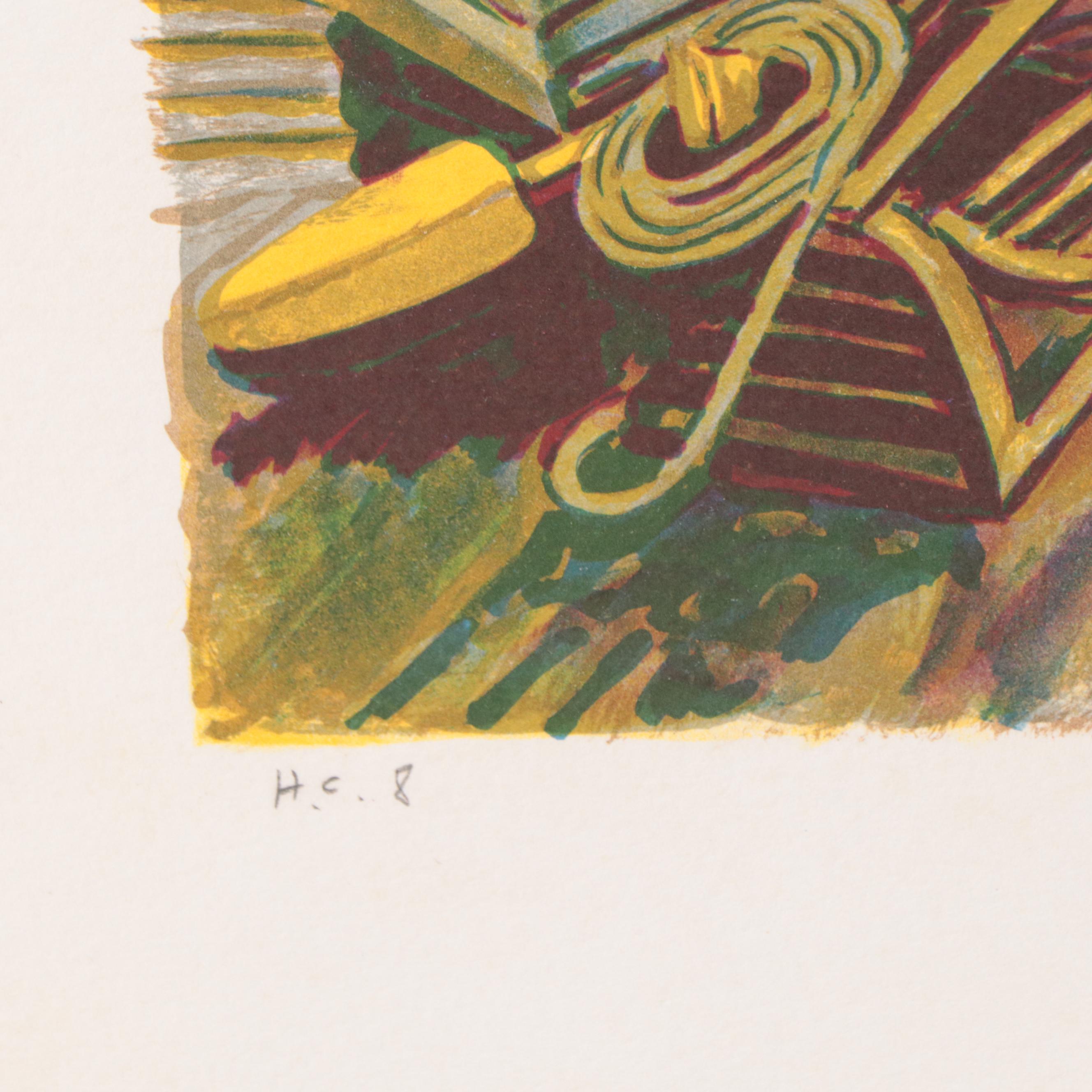 Jack Van Deckter Coastal Landscape Lithograph