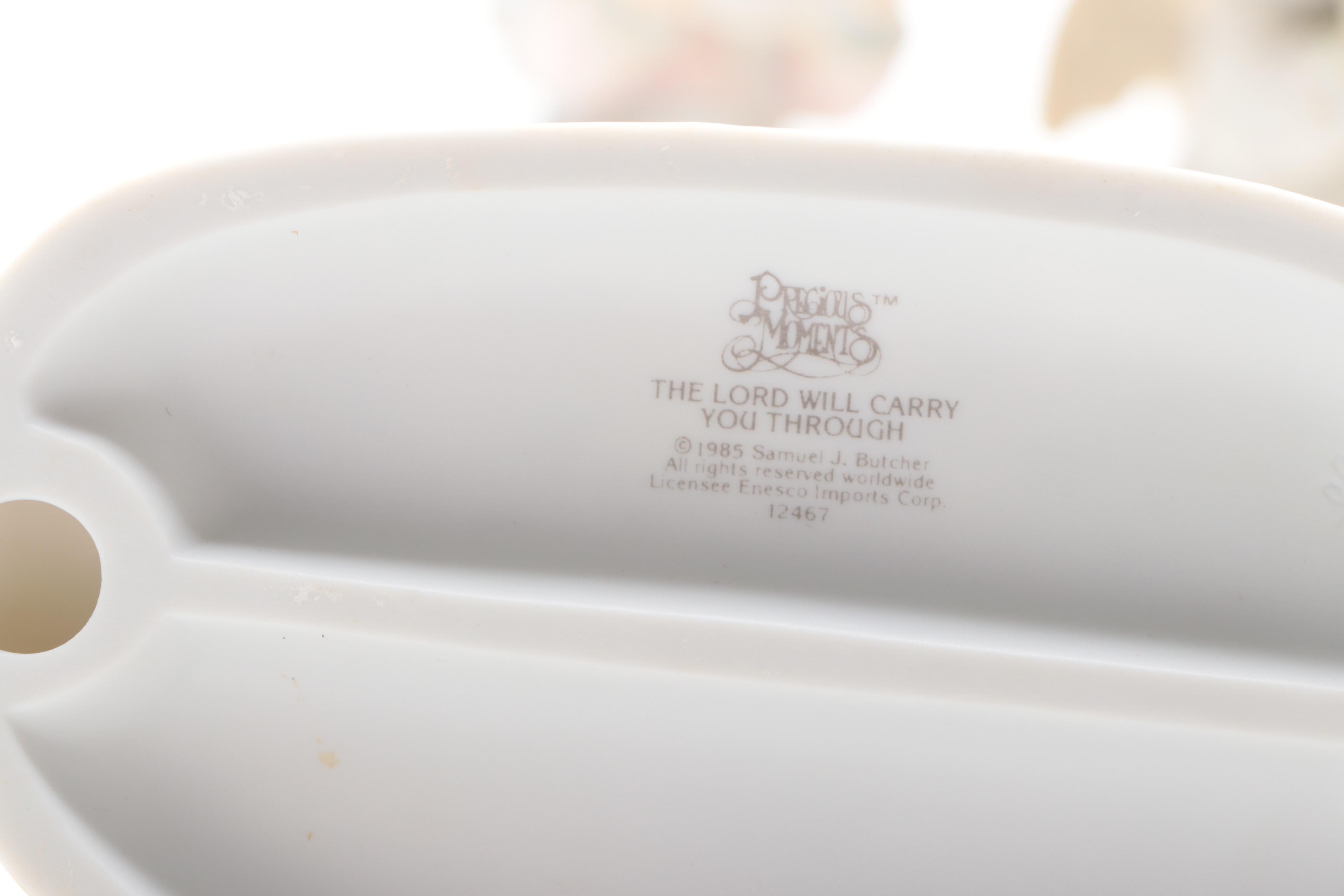 Precious Moments Porcelain Figurines Including "Put on a Happy Face" and More