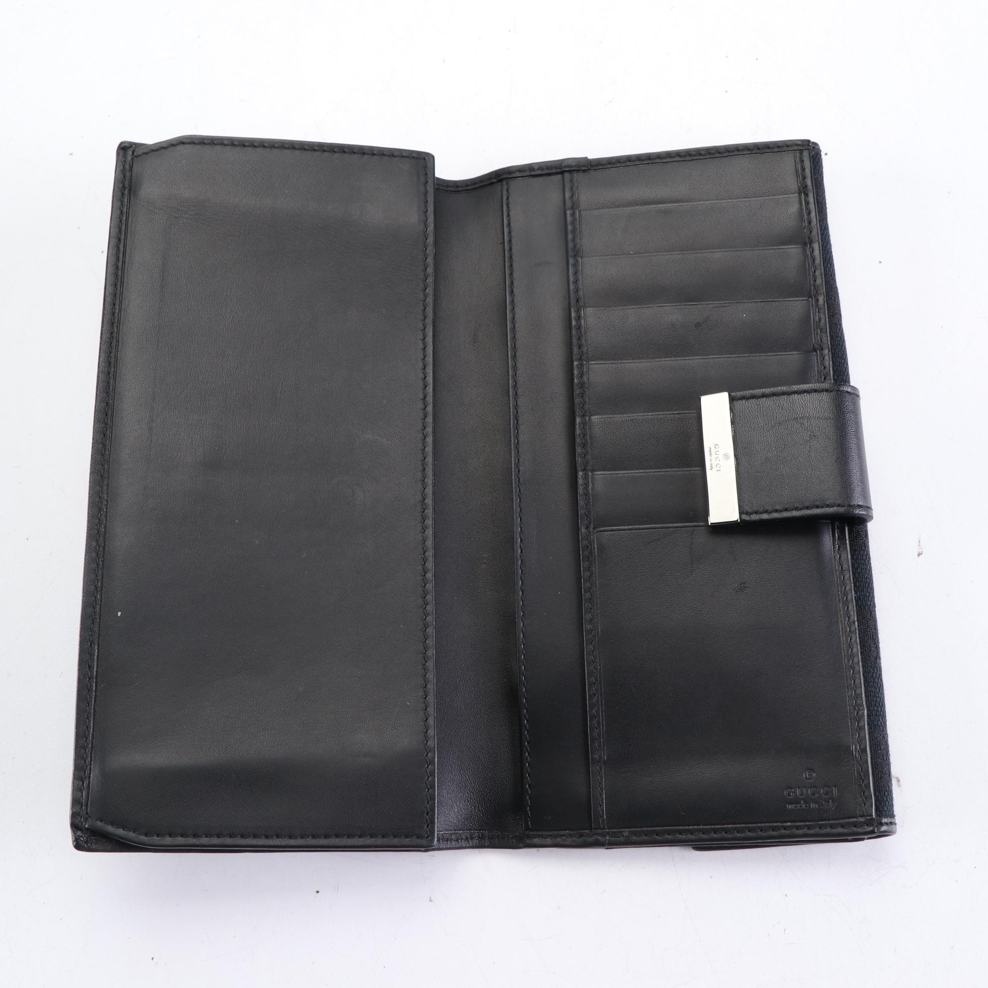 Gucci GG Canvas and Leather Continental Wallet