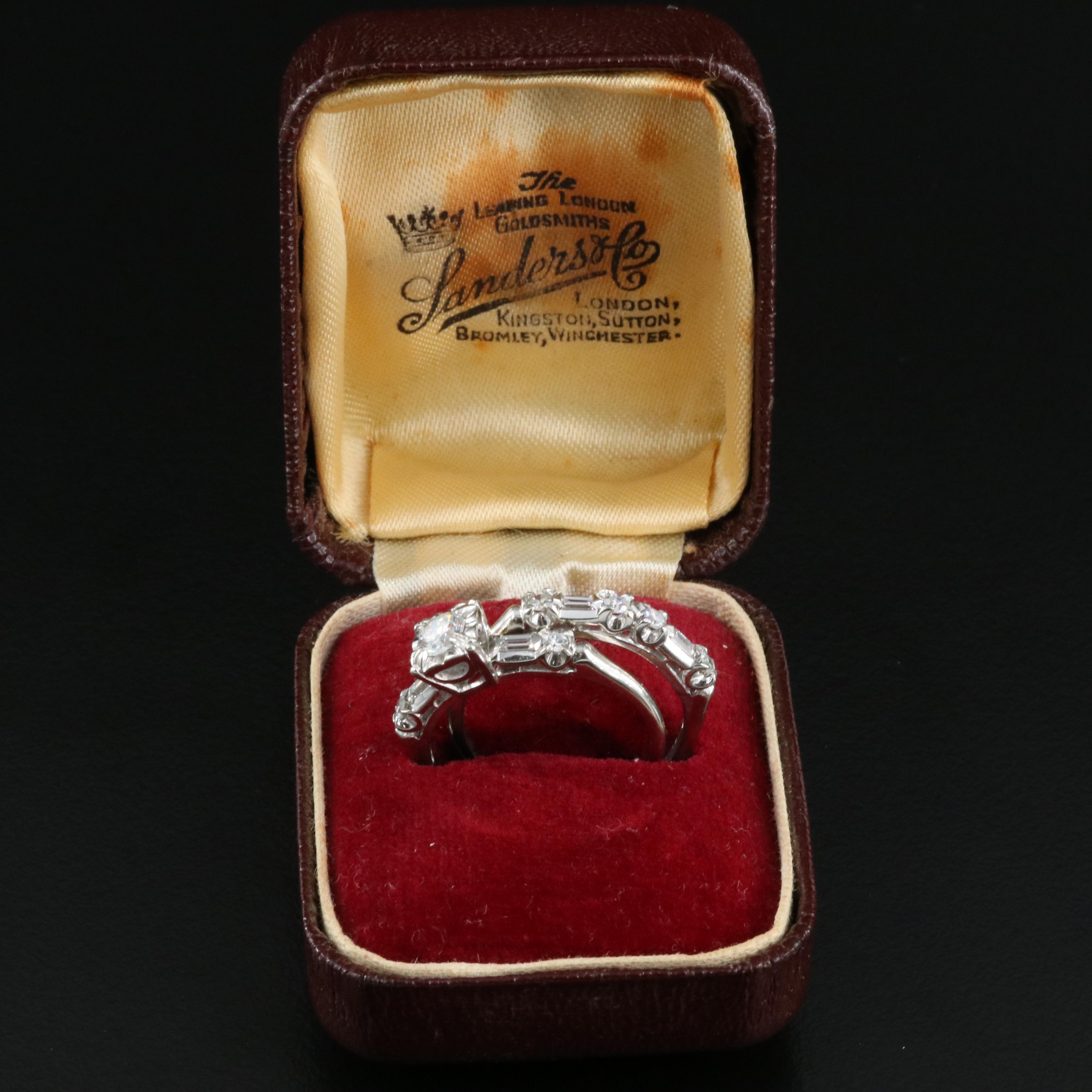 14K 0.73 Diamond Ring and Band Set