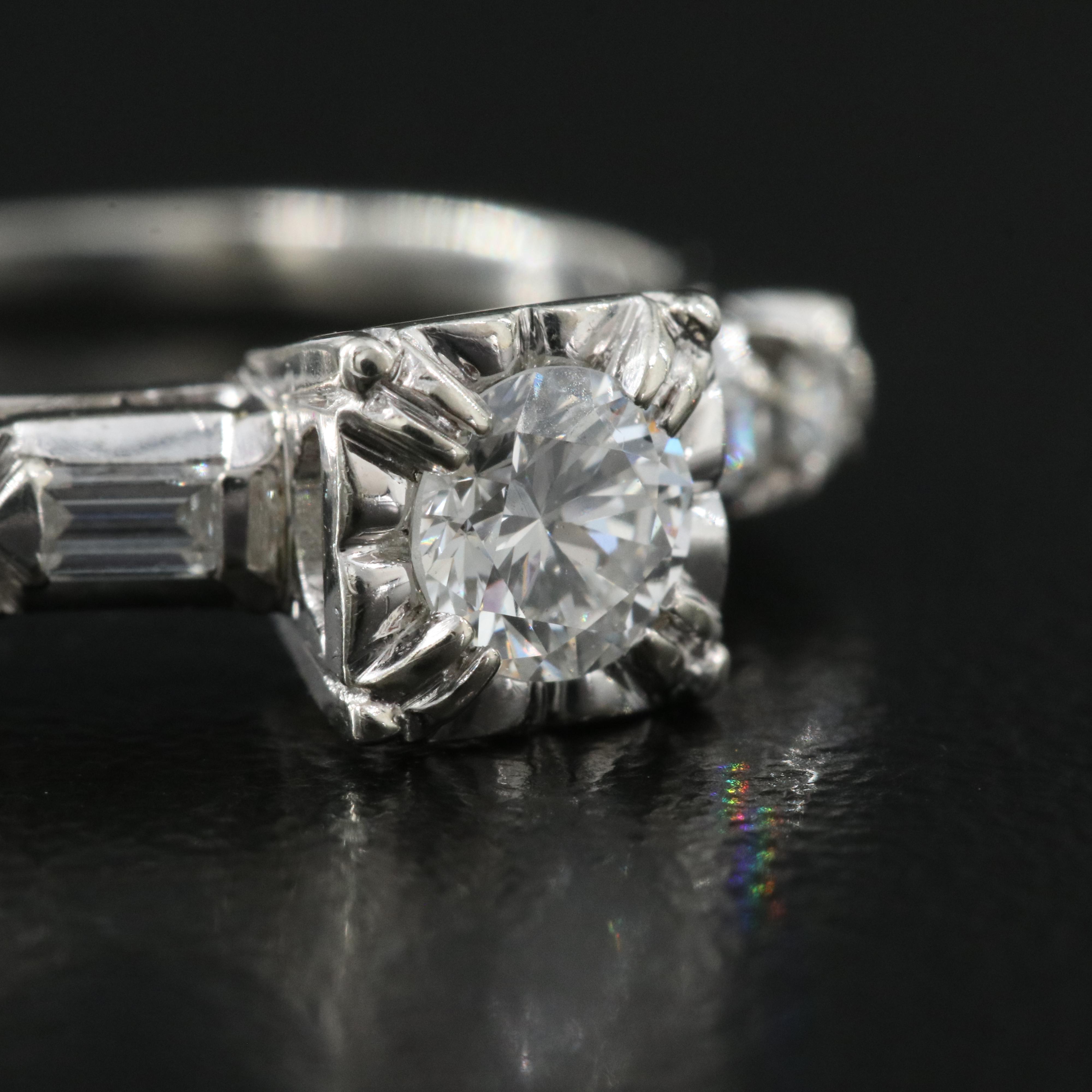 14K 0.73 Diamond Ring and Band Set