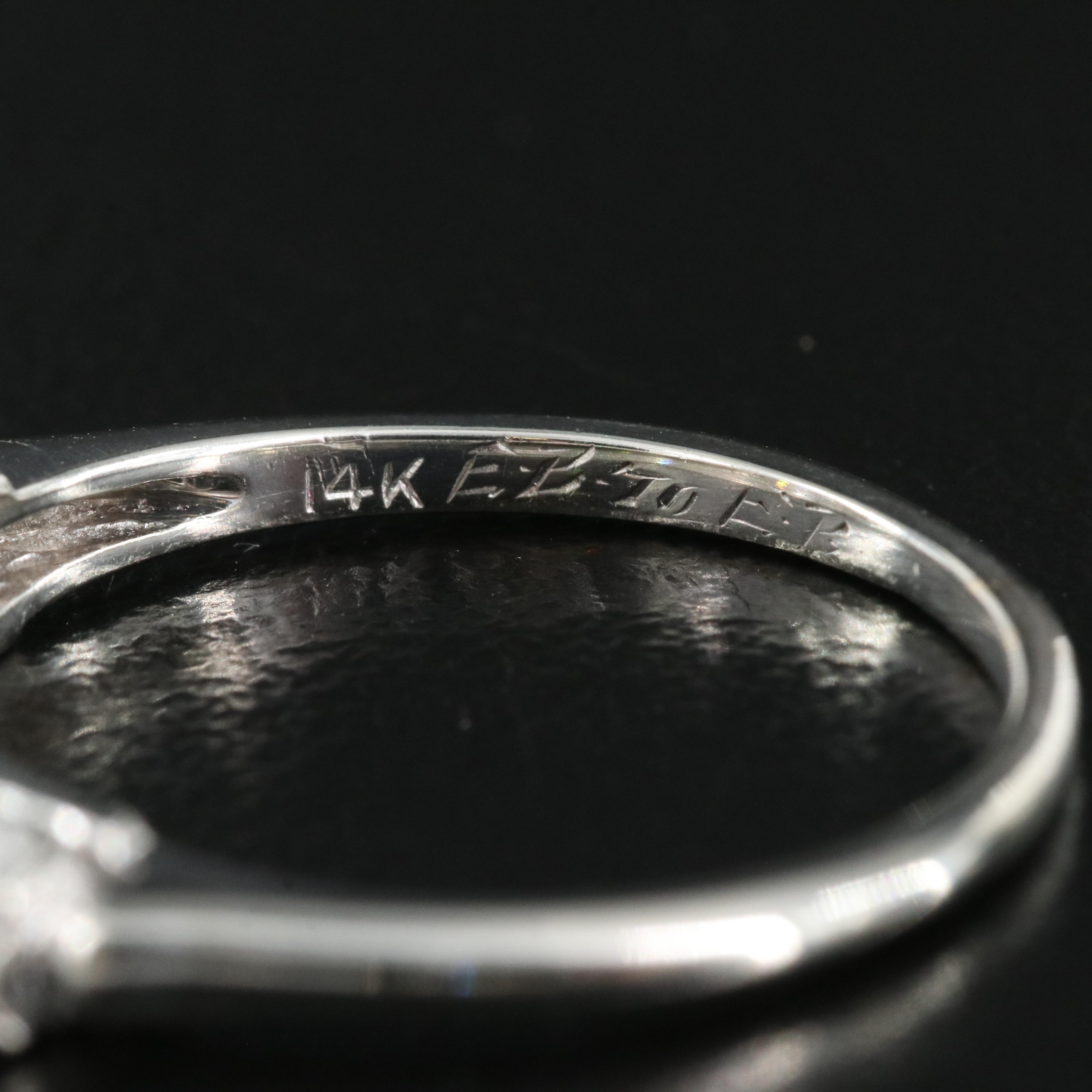 14K 0.73 Diamond Ring and Band Set