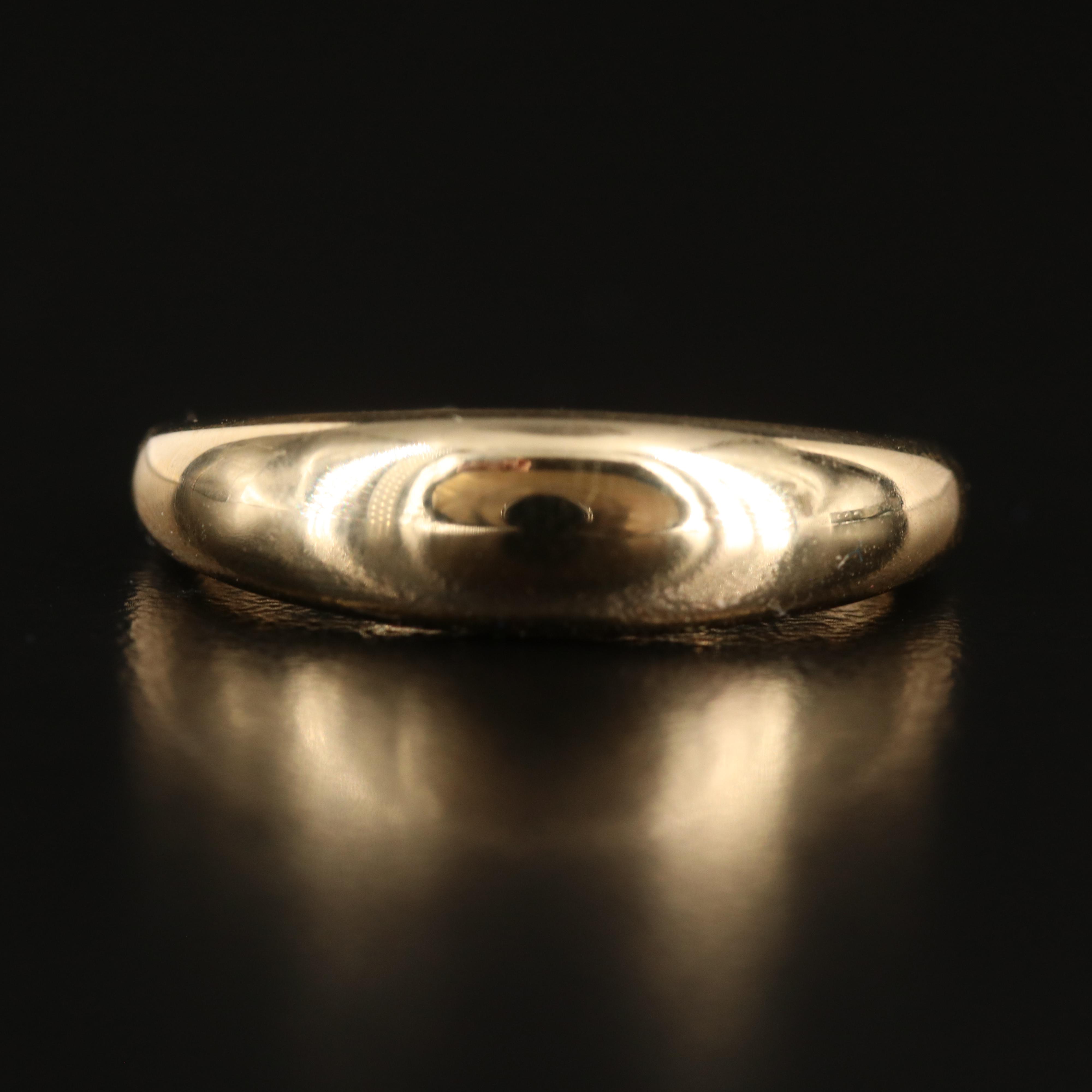 14K Dome Band