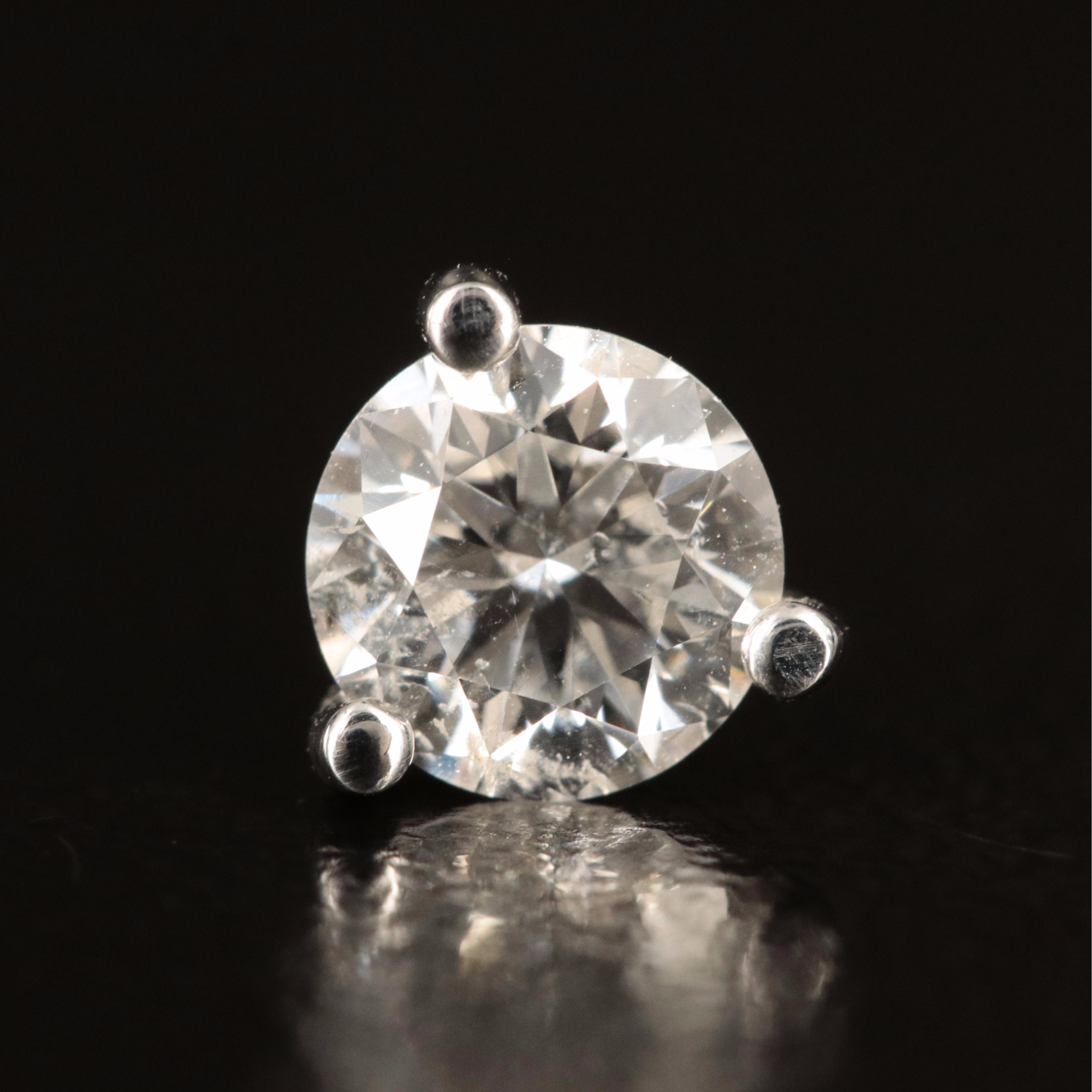 14K 1.02 CT Diamond Martini Stud Earrings