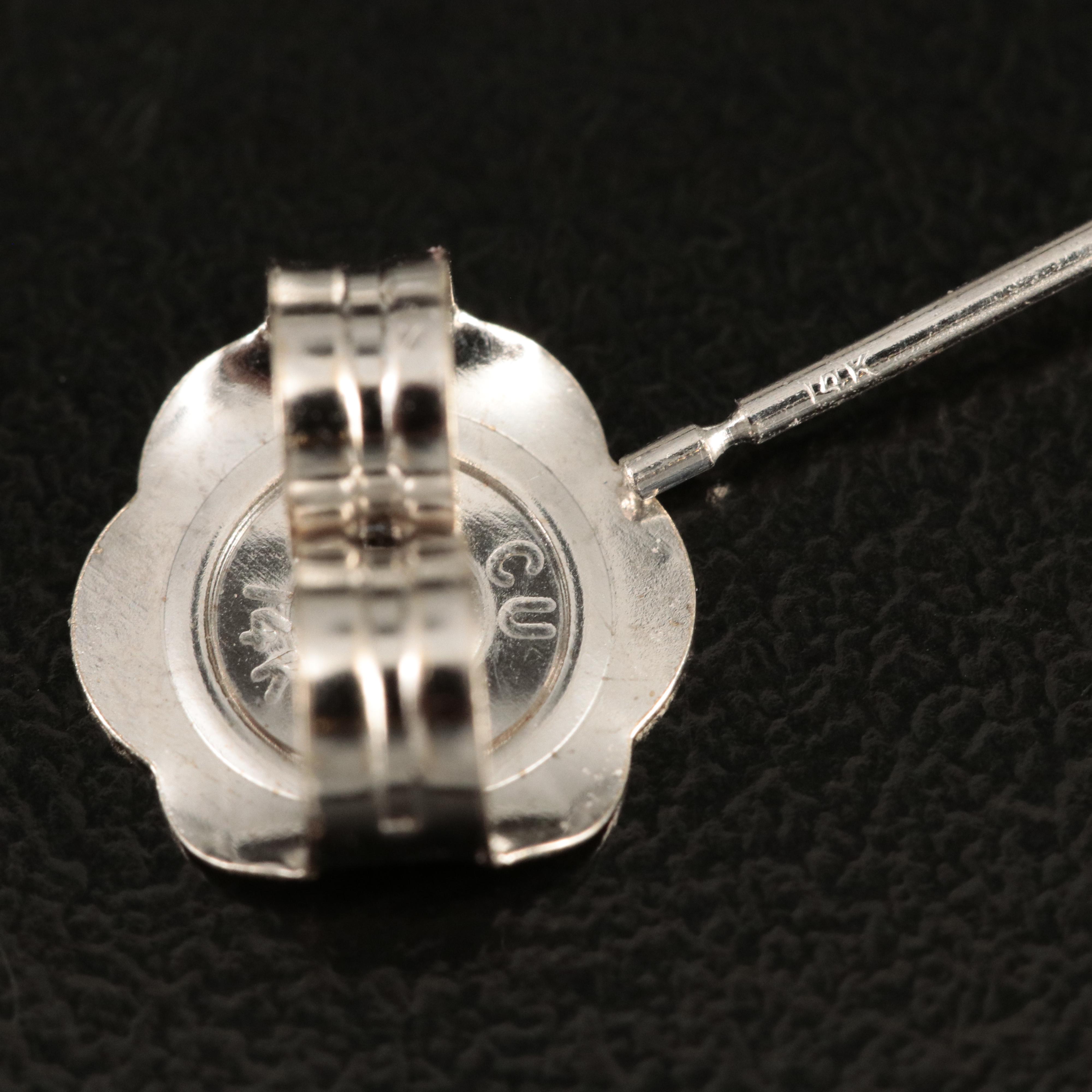 14K 1.02 CT Diamond Martini Stud Earrings