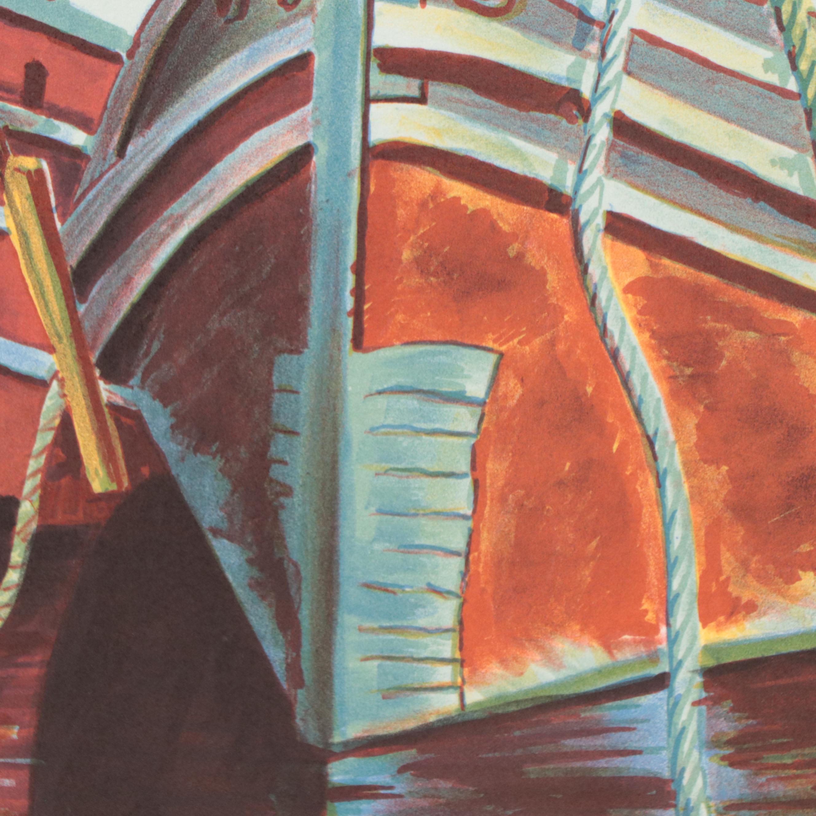 Jack Van Deckter Nautical Scene Lithograph