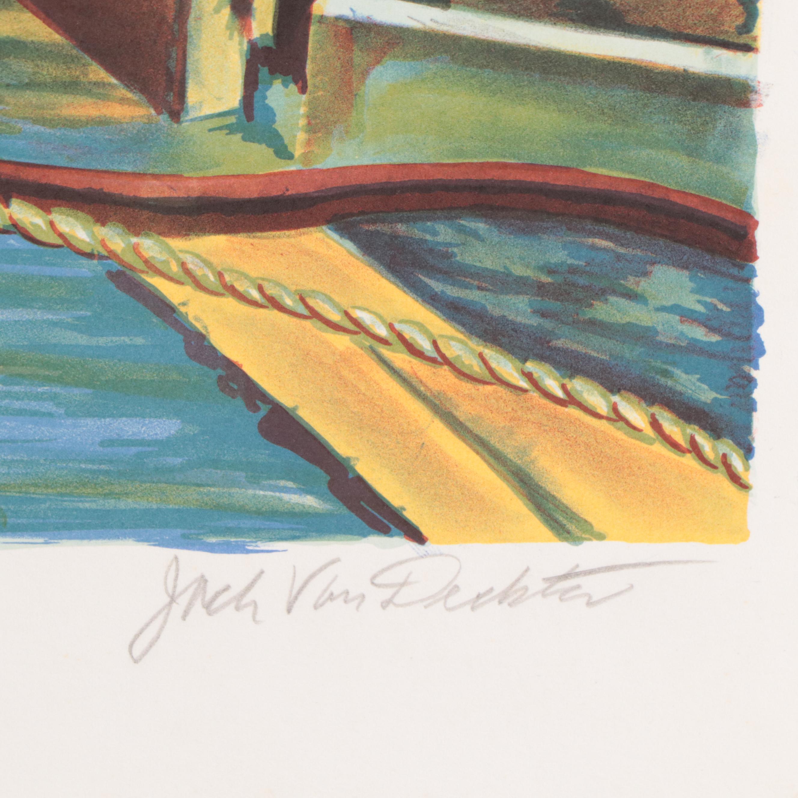 Jack Van Deckter Nautical Scene Lithograph