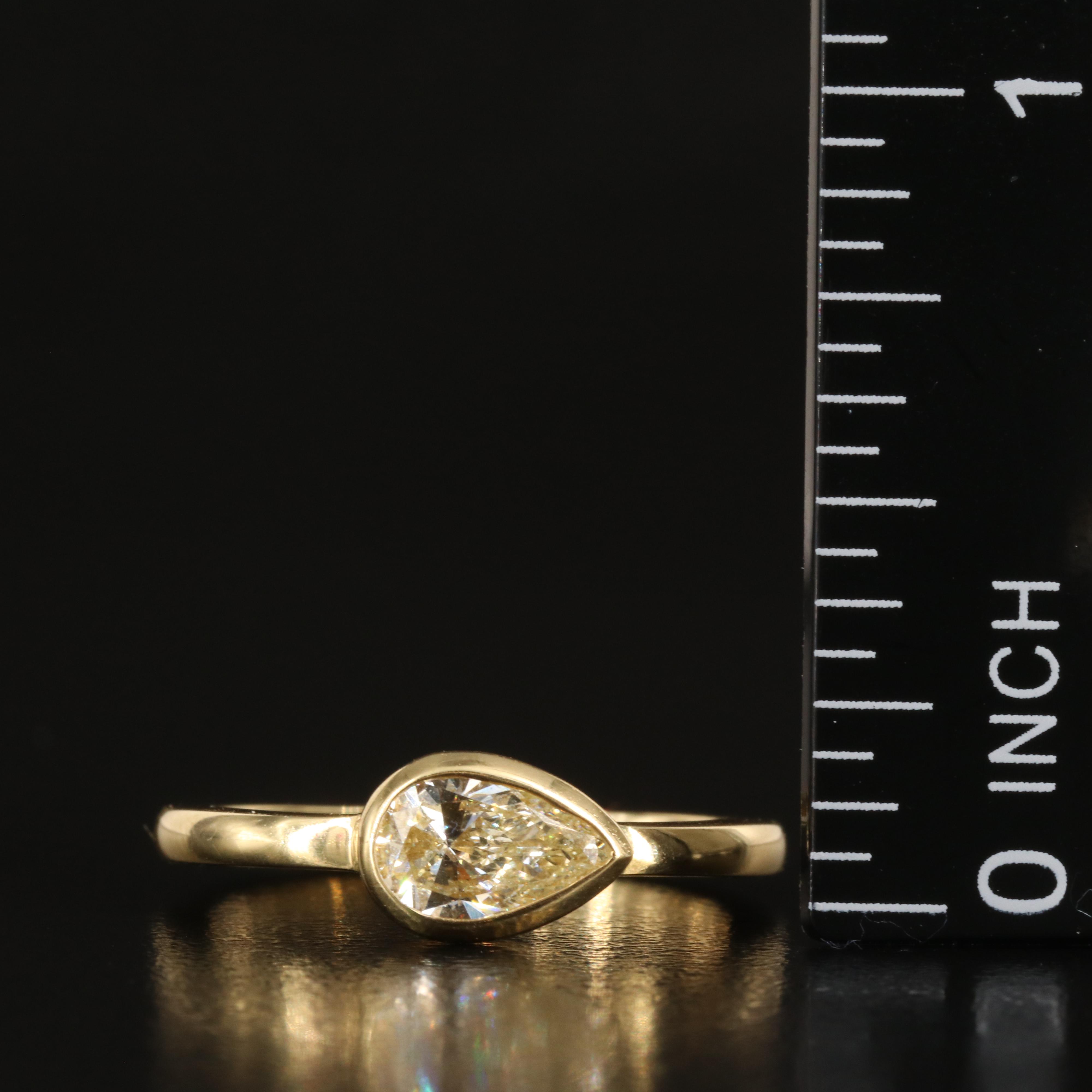 18K 0.68 CTW Diamond East-West Ring