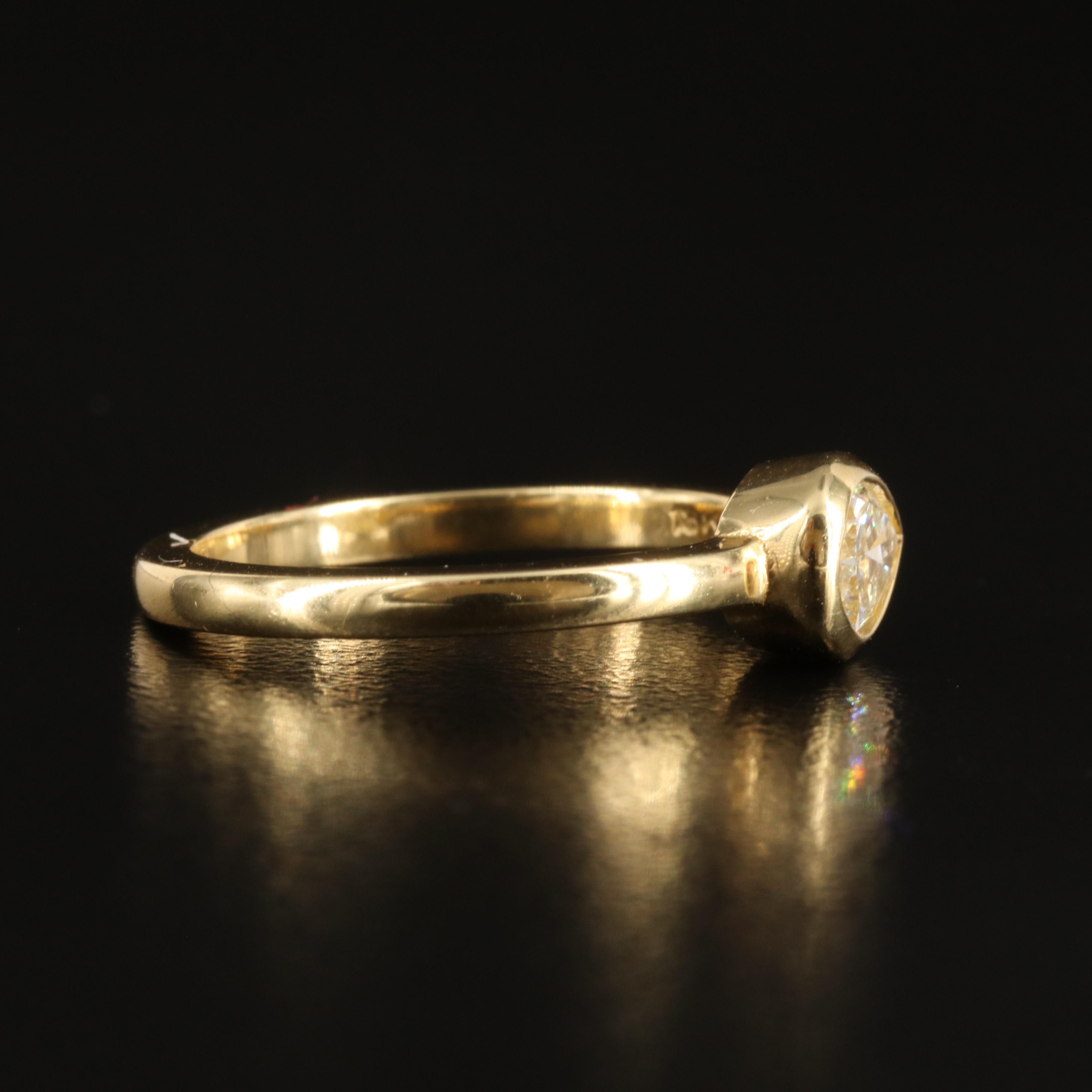 18K 0.68 CTW Diamond East-West Ring