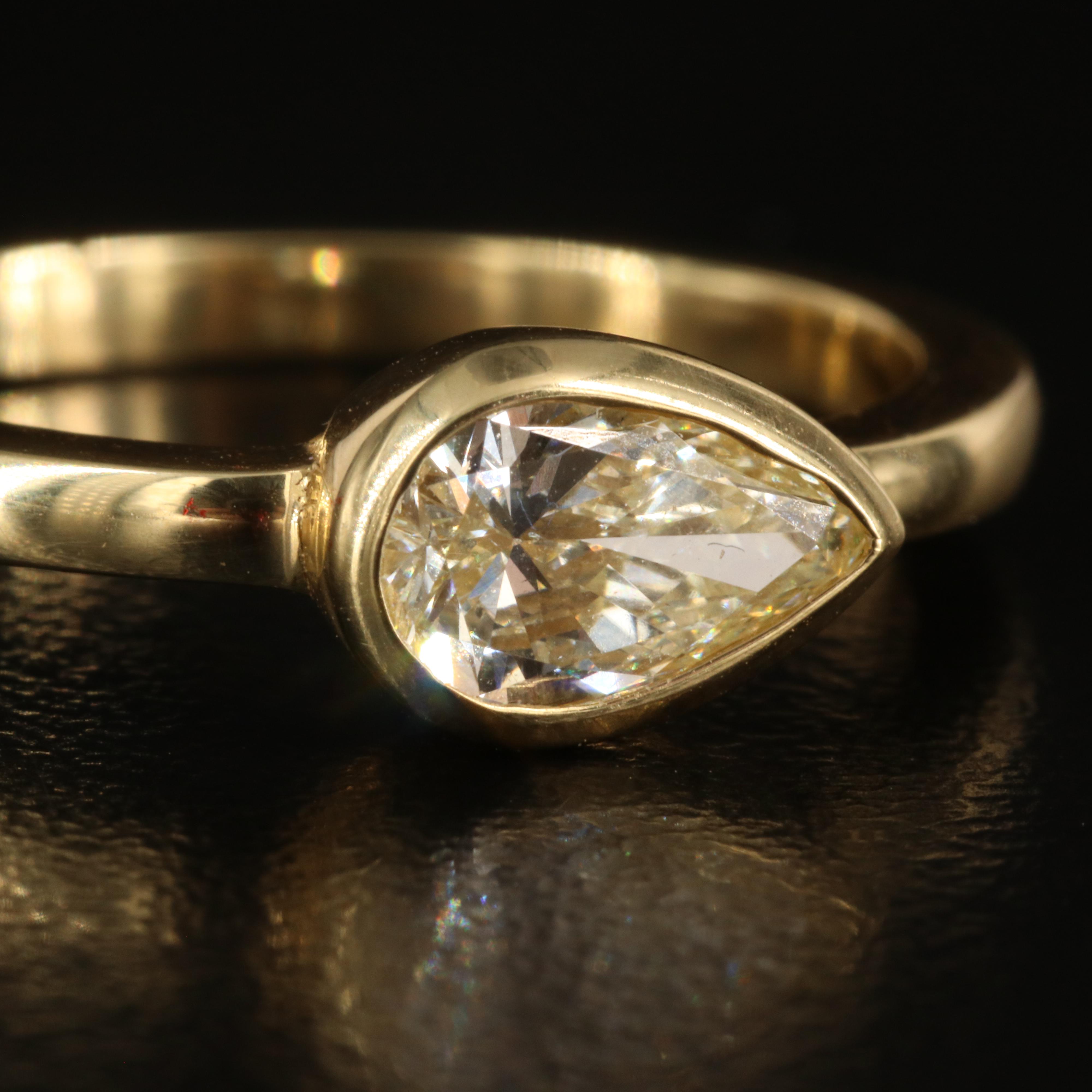 18K 0.68 CTW Diamond East-West Ring