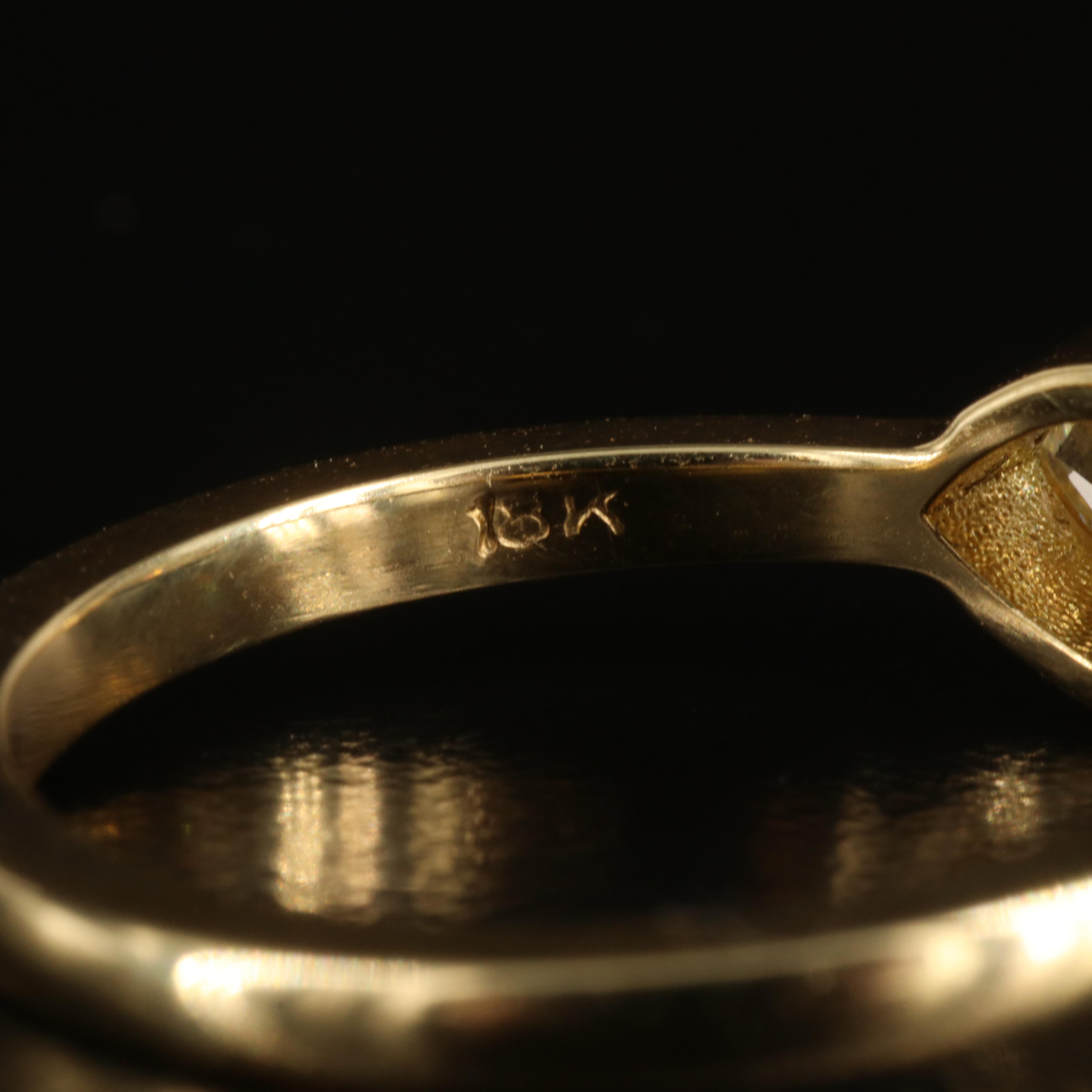 18K 0.68 CTW Diamond East-West Ring