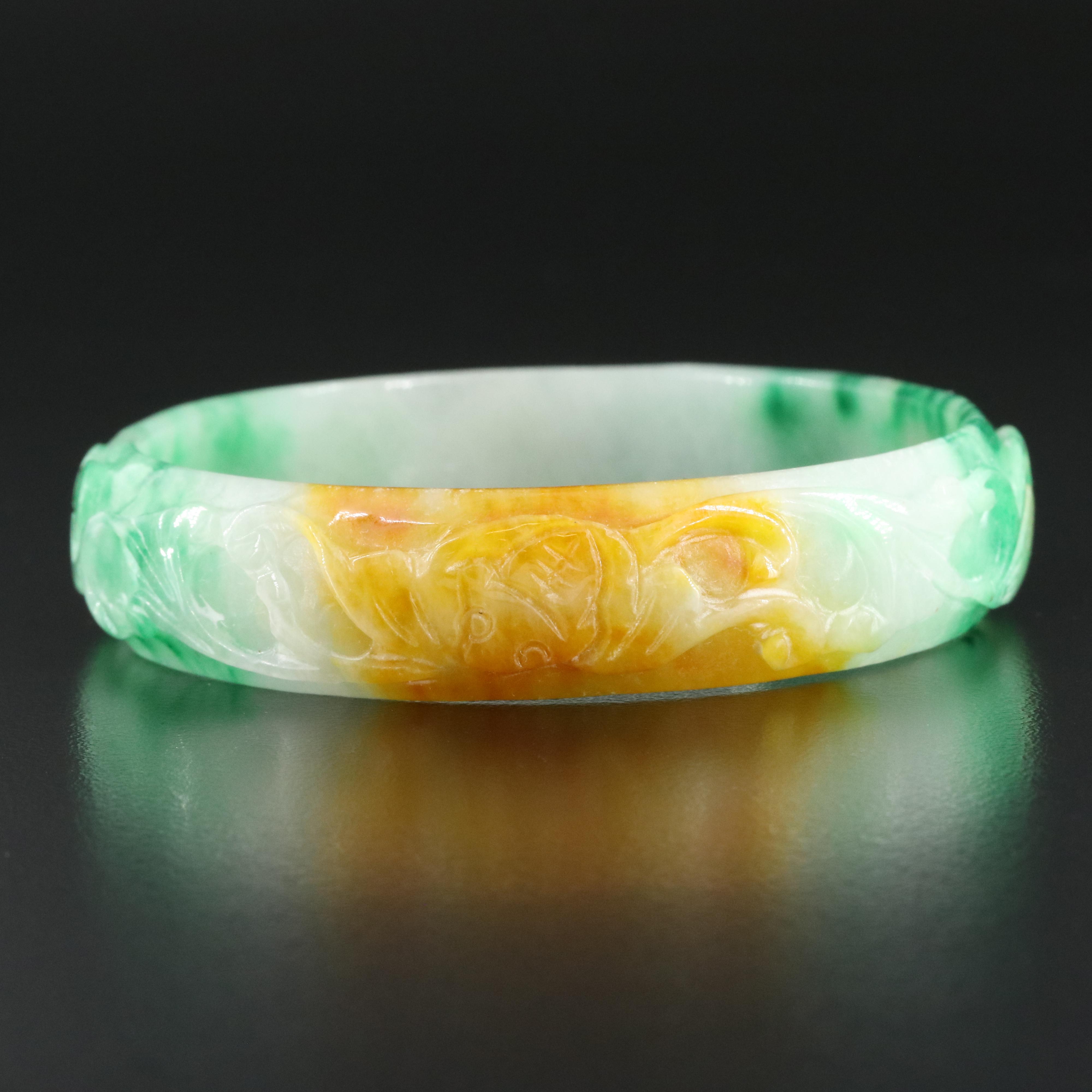 Jadeite Hololith Bangle