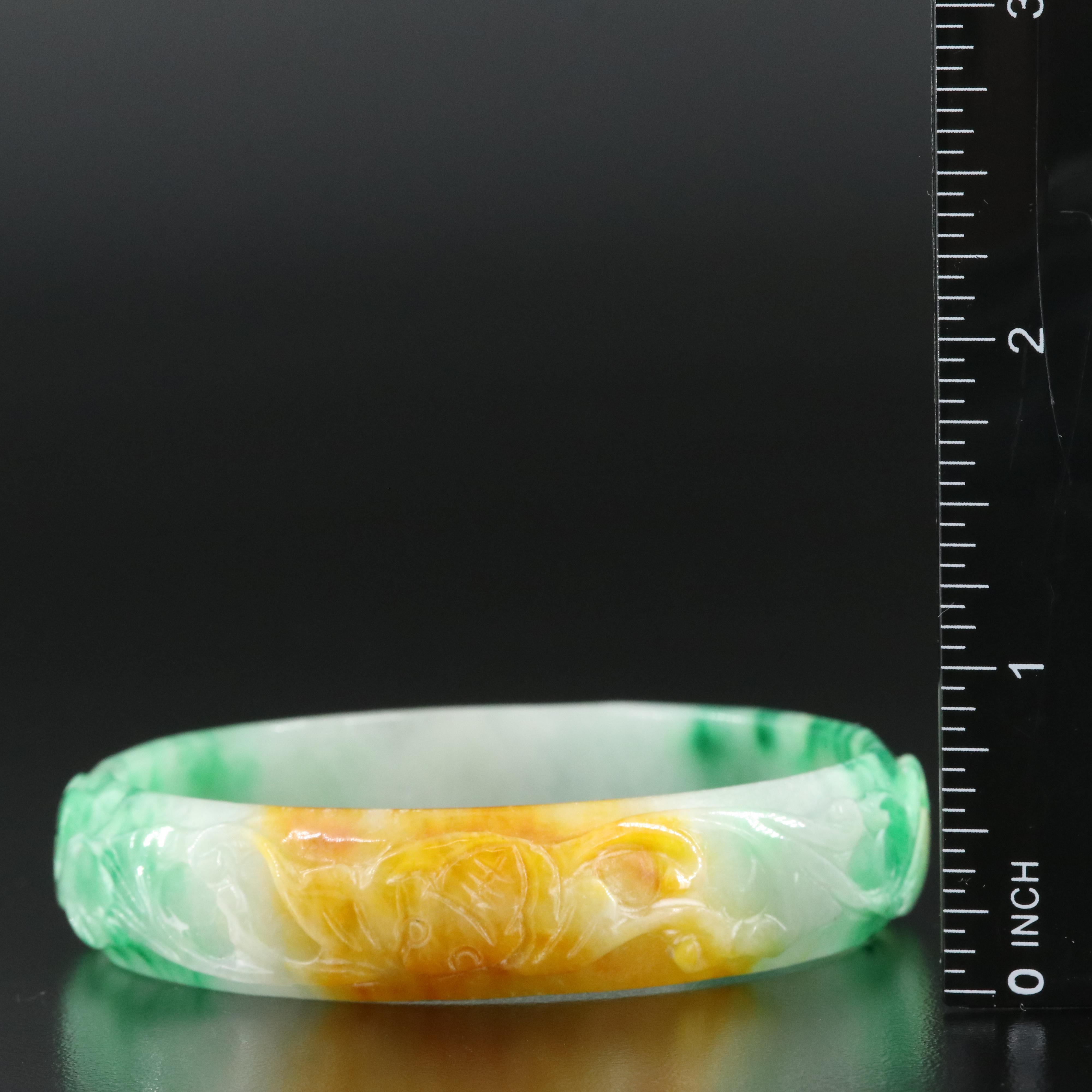 Jadeite Hololith Bangle