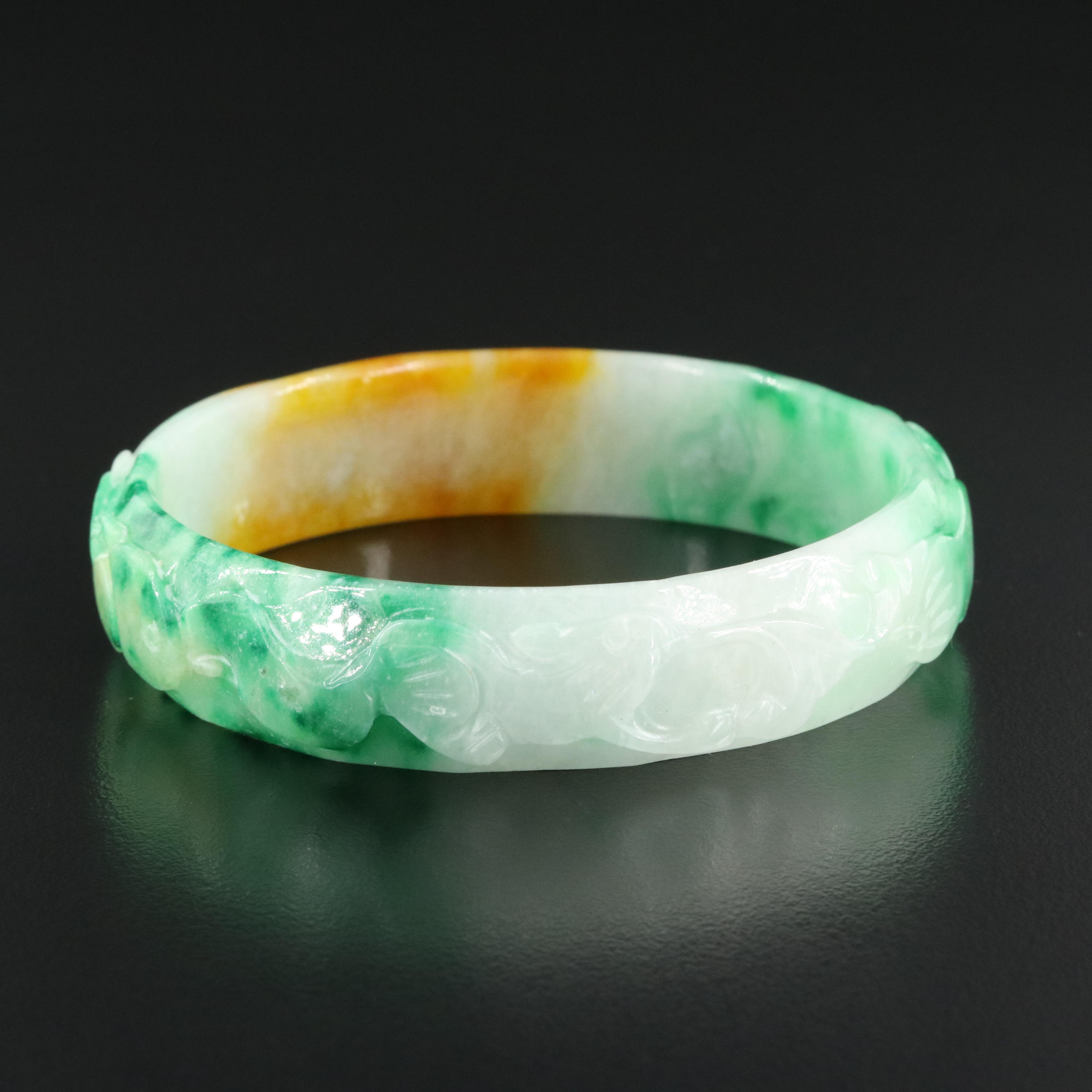 Jadeite Hololith Bangle
