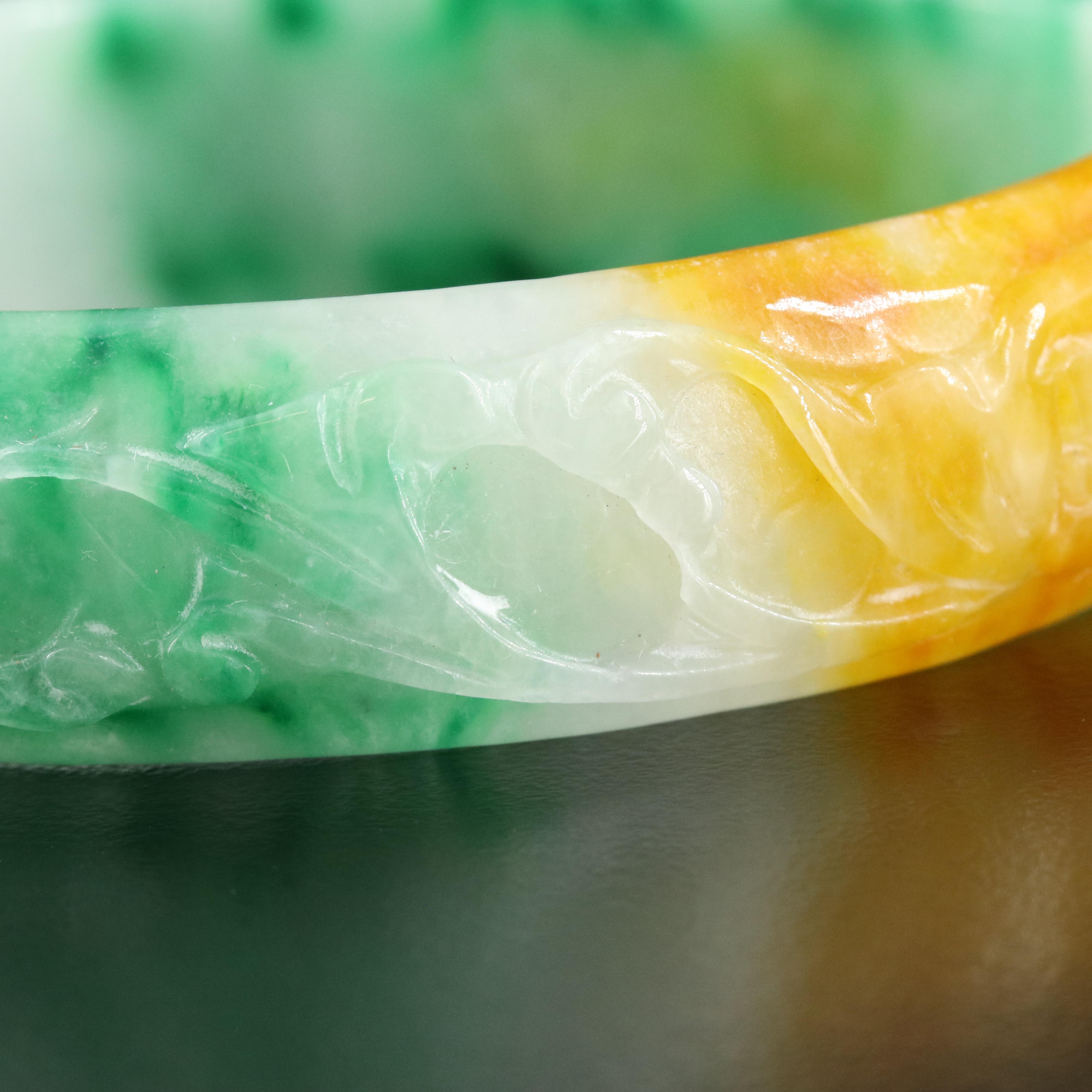 Jadeite Hololith Bangle