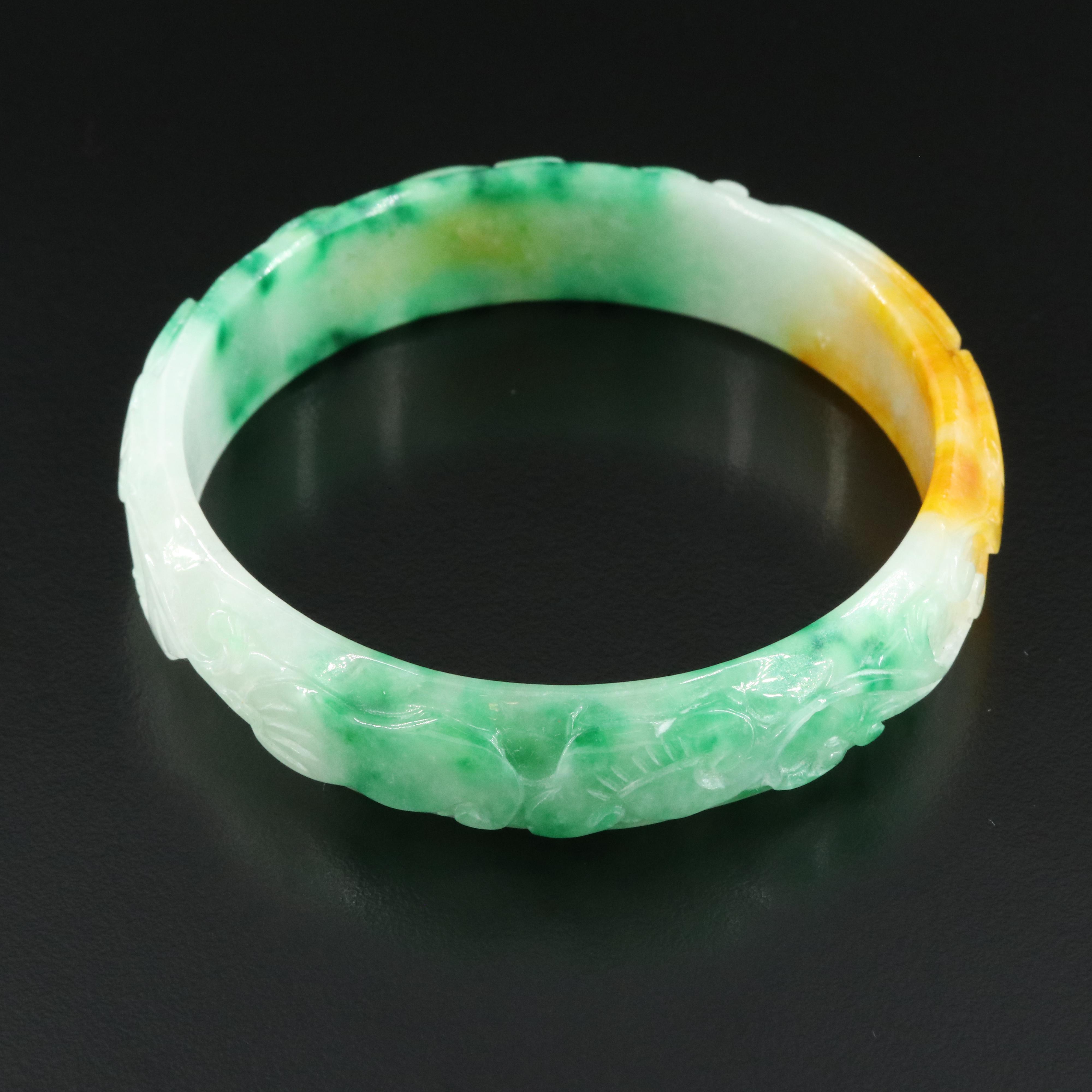 Jadeite Hololith Bangle