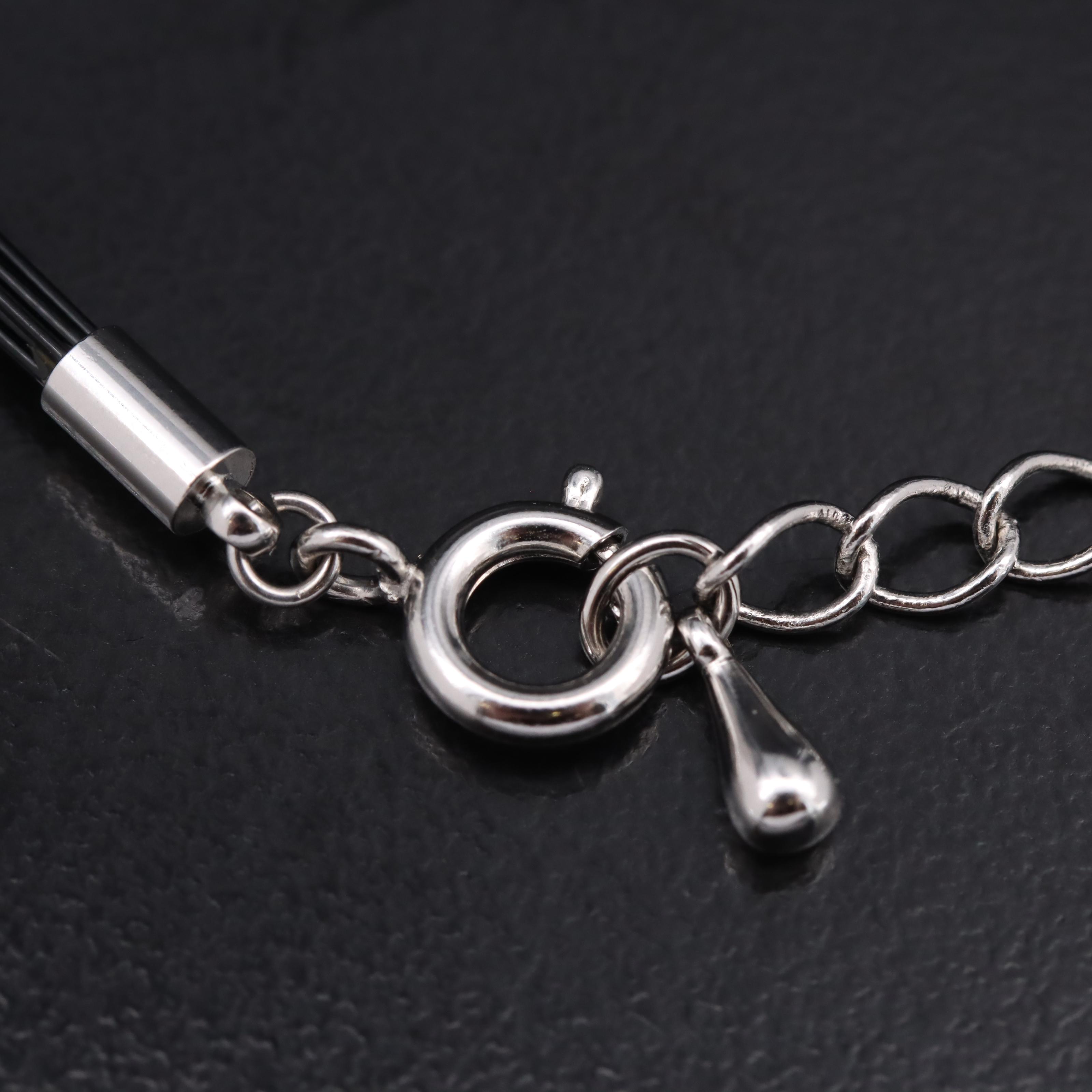 18K 2.75 CTW Pavé Diamond Rose Slide Pendant on Multi-Strand Necklace