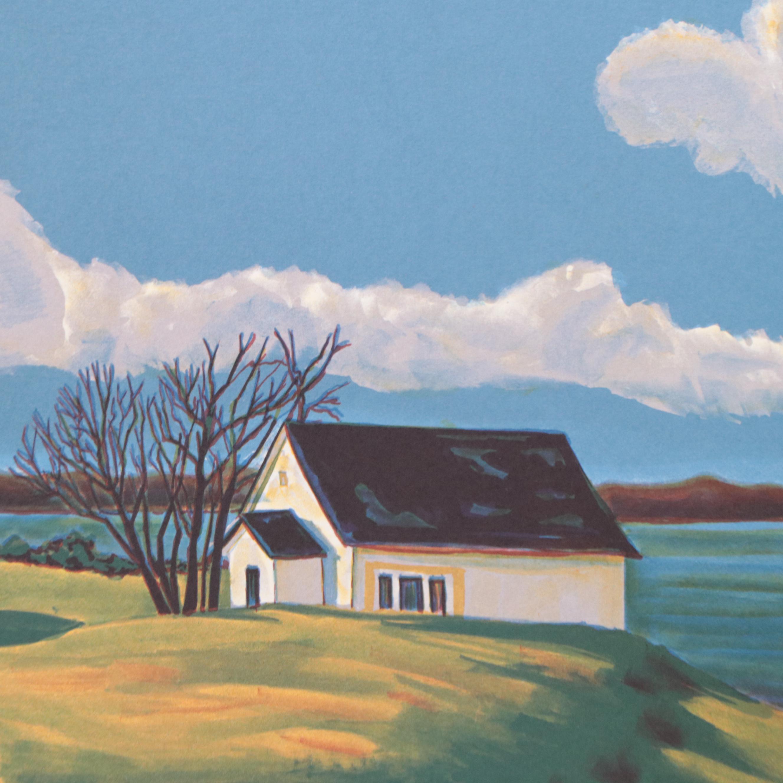 Jack Van Deckter Coastal Landscape Lithograph