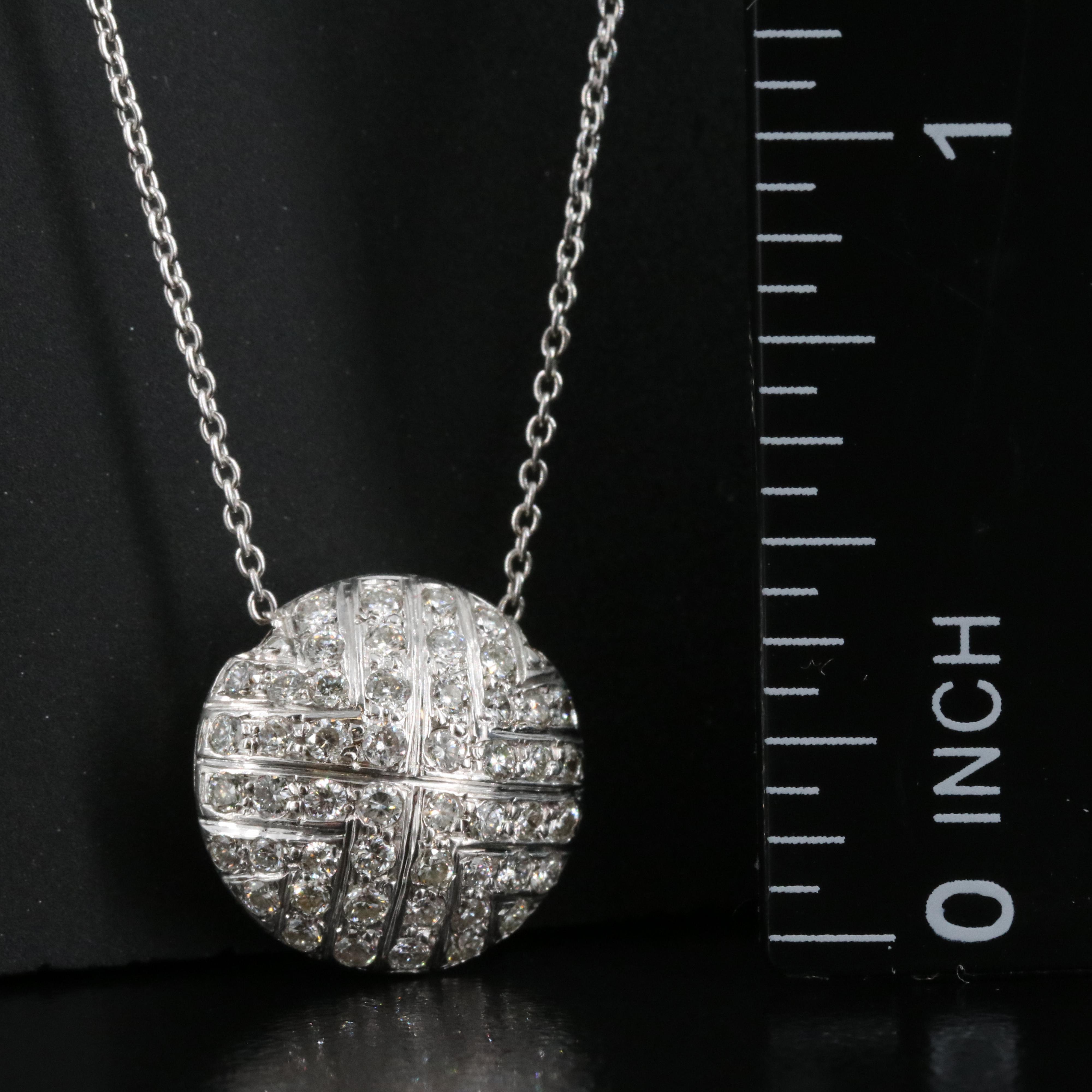 18K 0.50 CTW Diamond Pendant Necklace