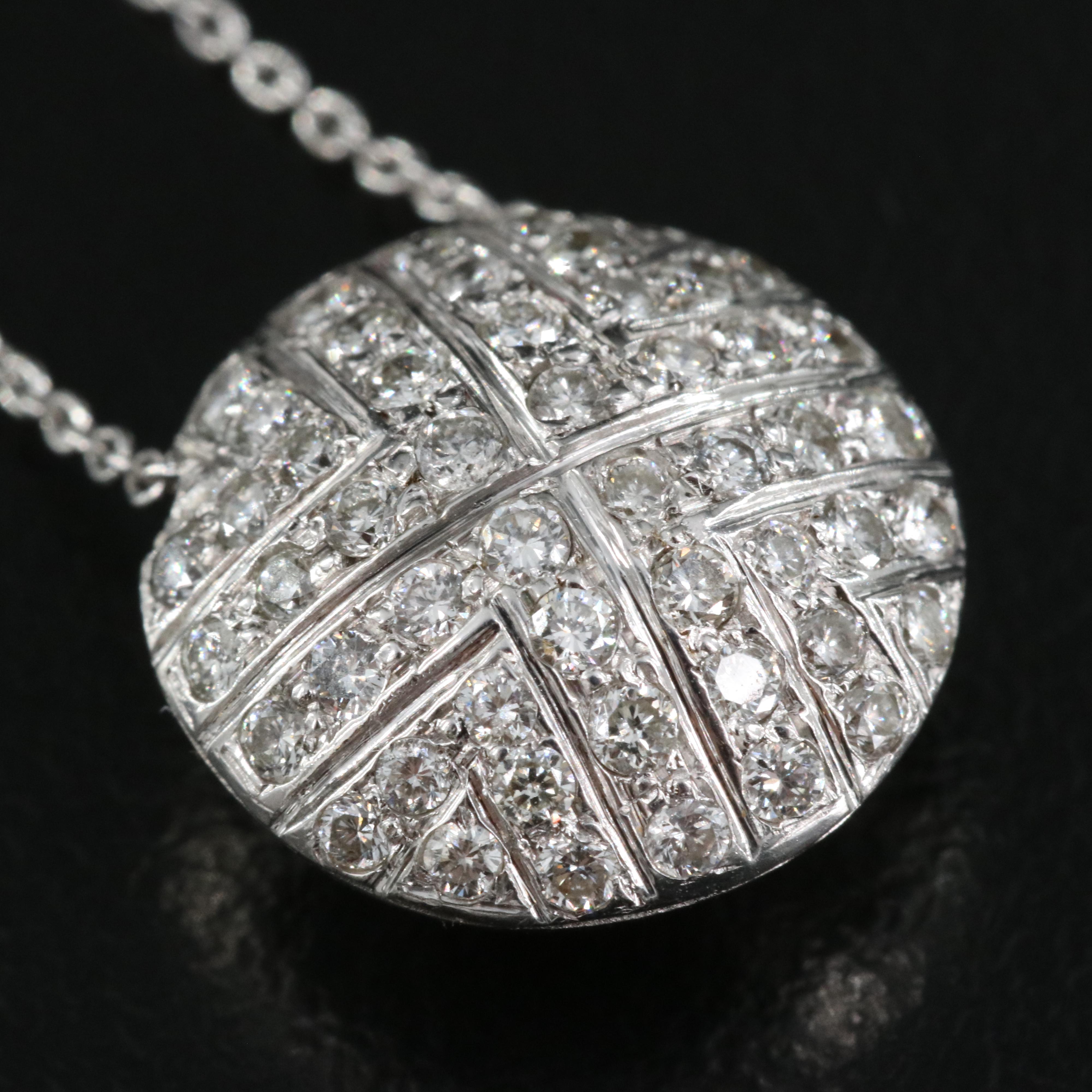 18K 0.50 CTW Diamond Pendant Necklace