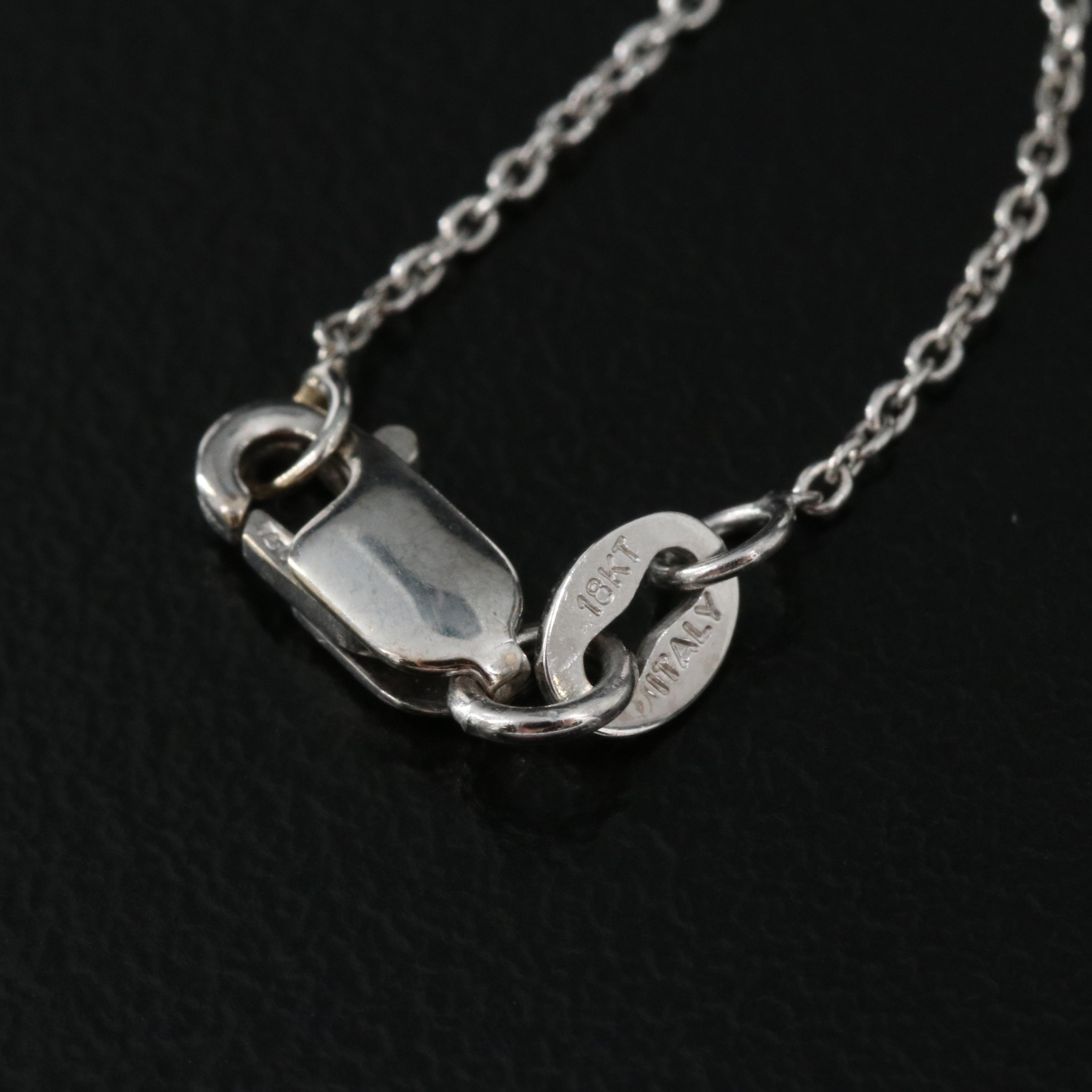 18K 0.50 CTW Diamond Pendant Necklace