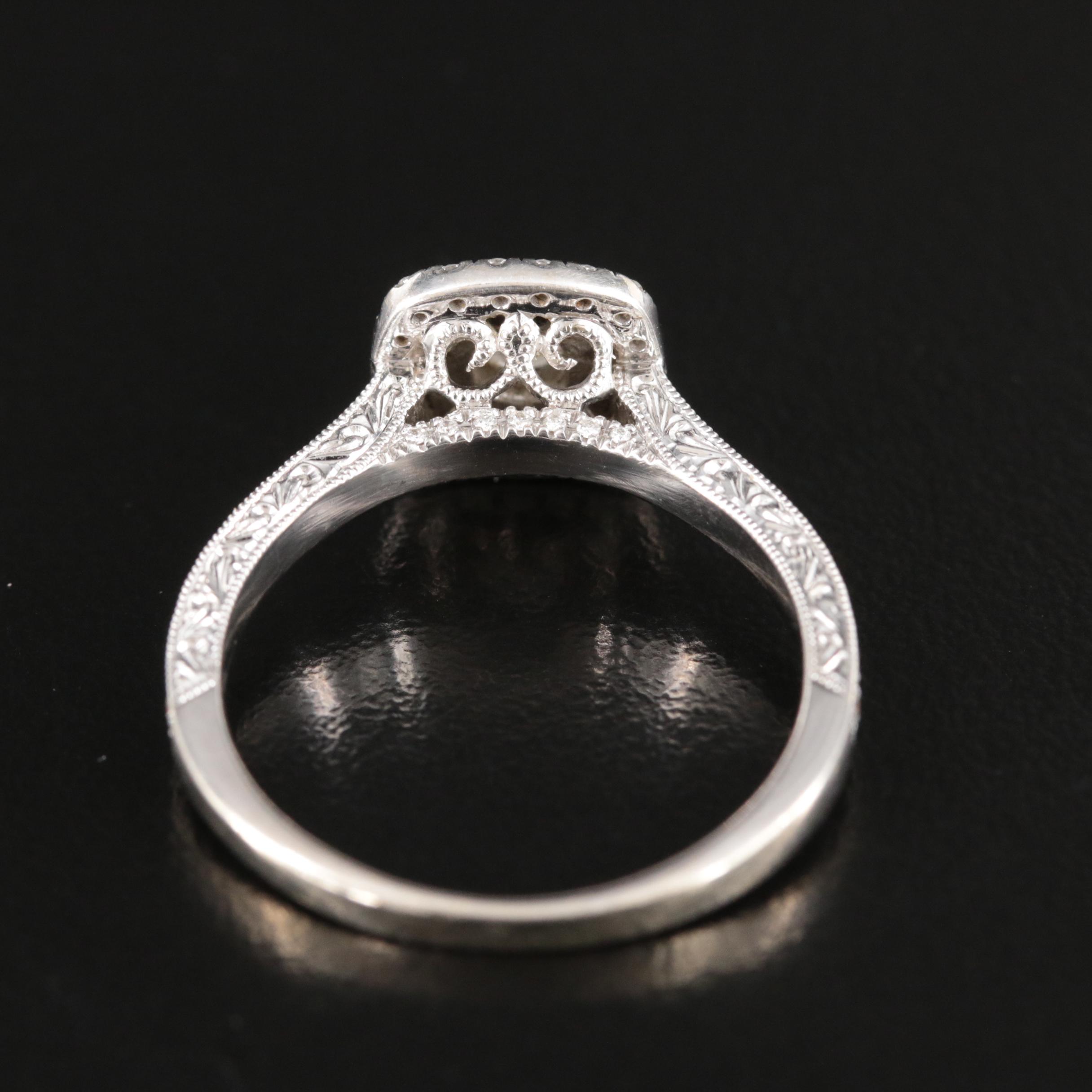 Neil Land 14K 0.94 CTW Diamond Double Halo Ring