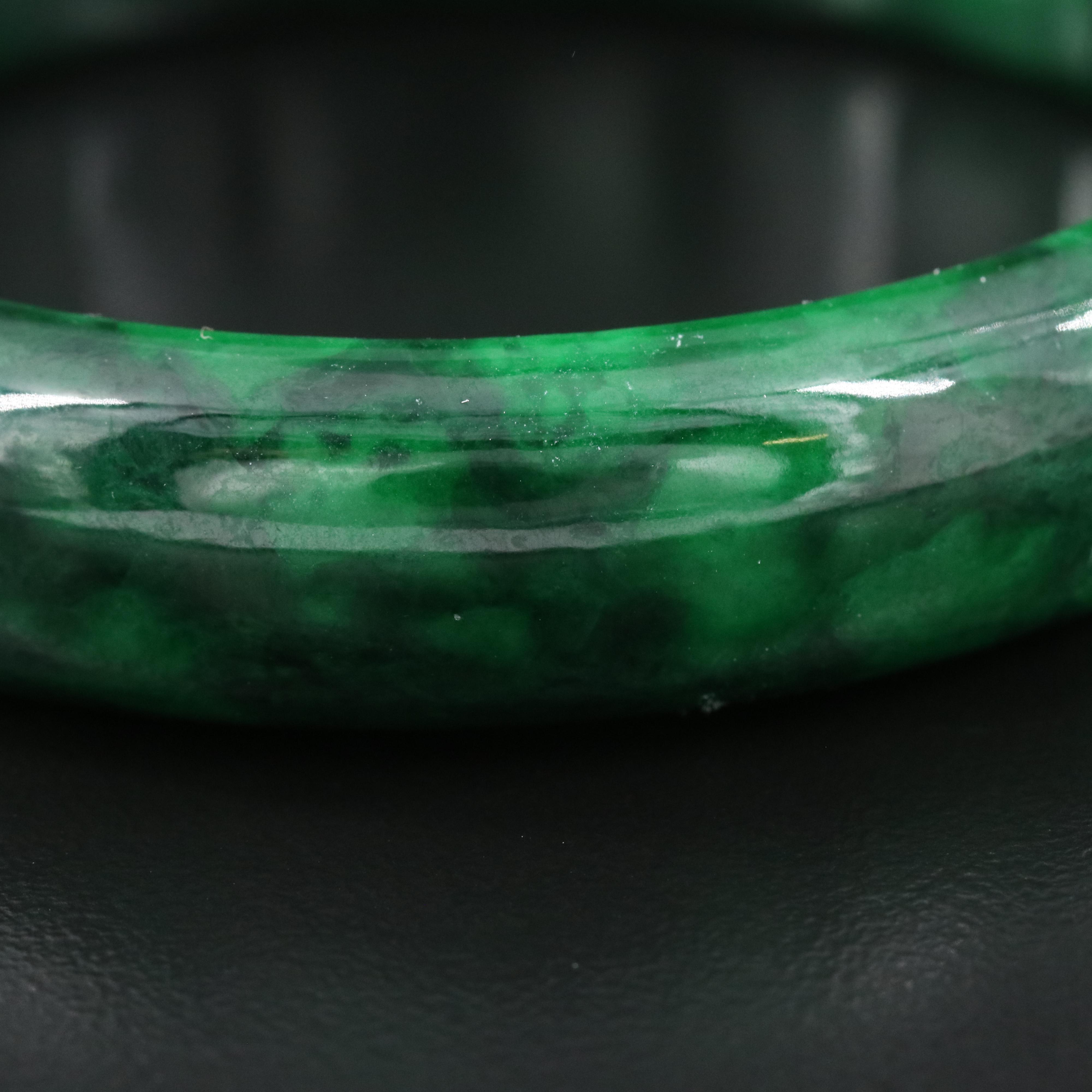 Jadeite Hololith Bangle