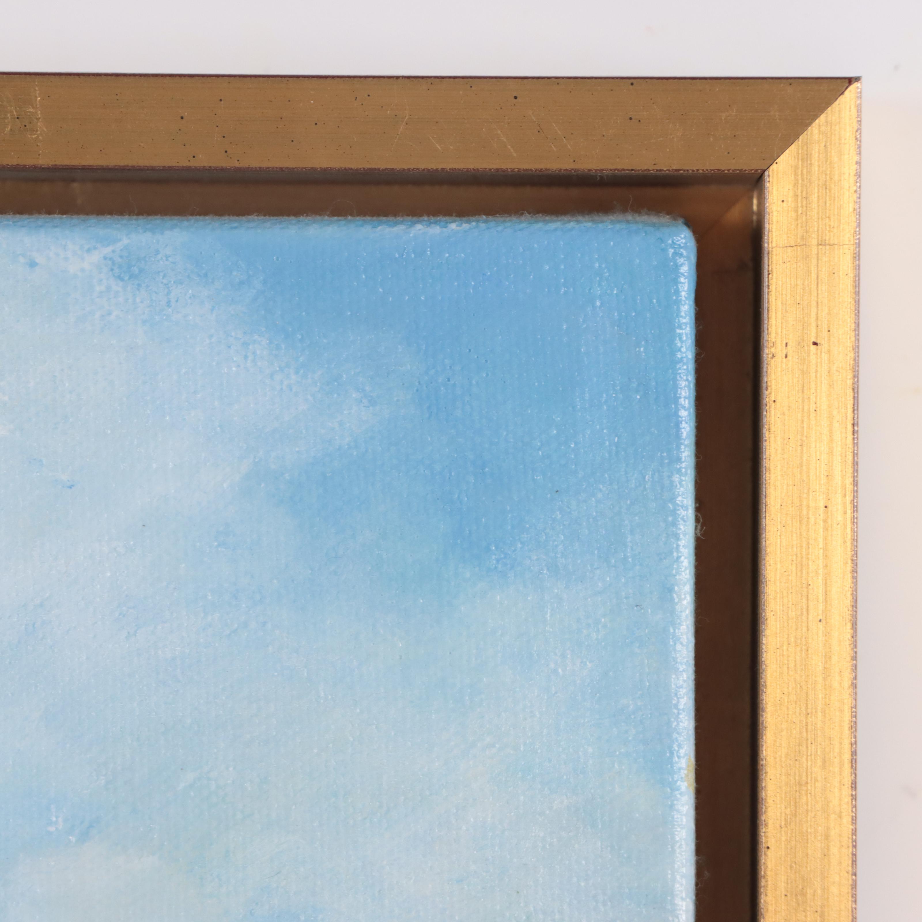 Jan Moffatt Oil Painting of Cottage Along Creek