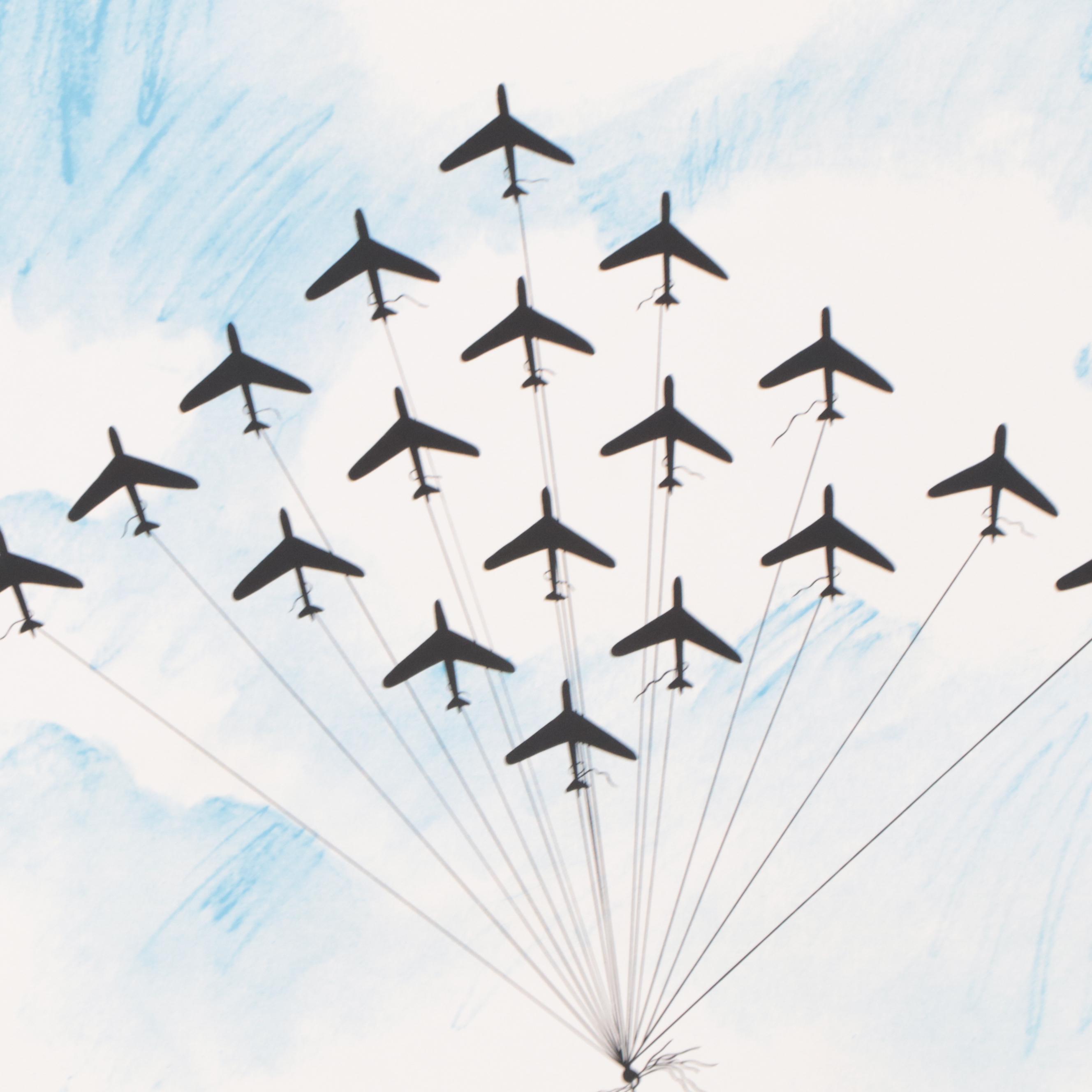 Joyce Arons Modernist Serigraph "Gettin' High"