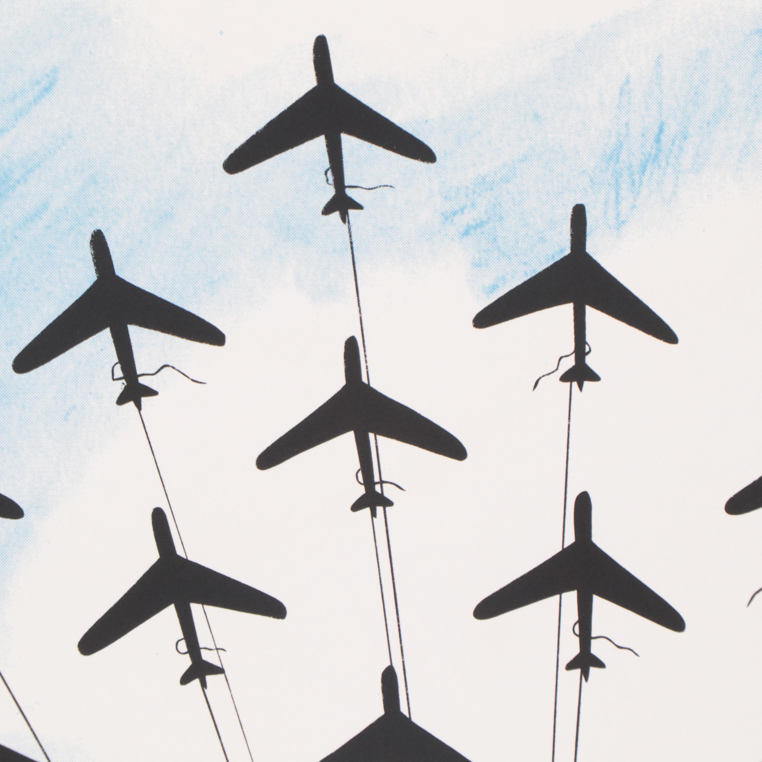 Joyce Arons Modernist Serigraph "Gettin' High"