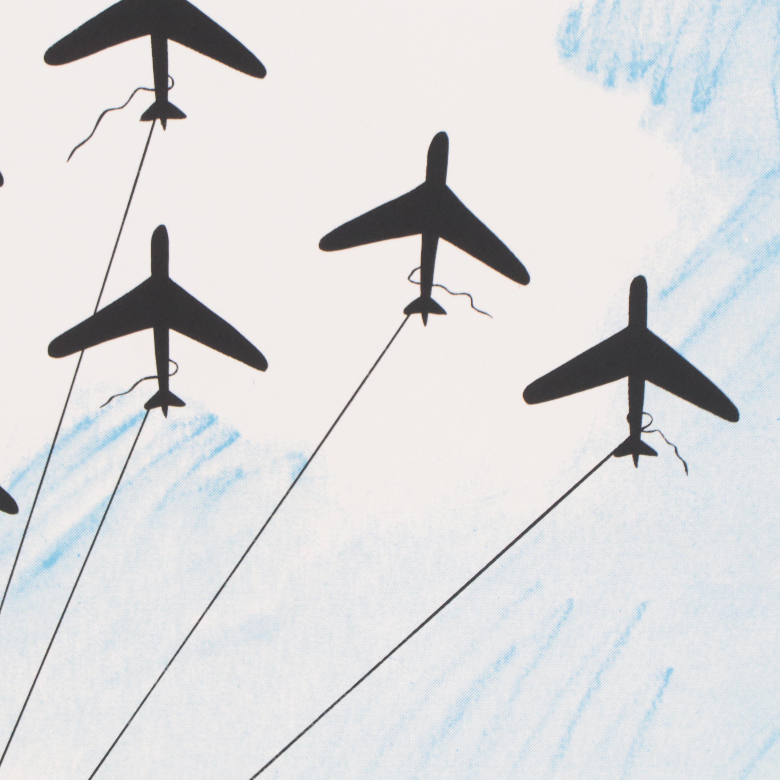 Joyce Arons Modernist Serigraph "Gettin' High"