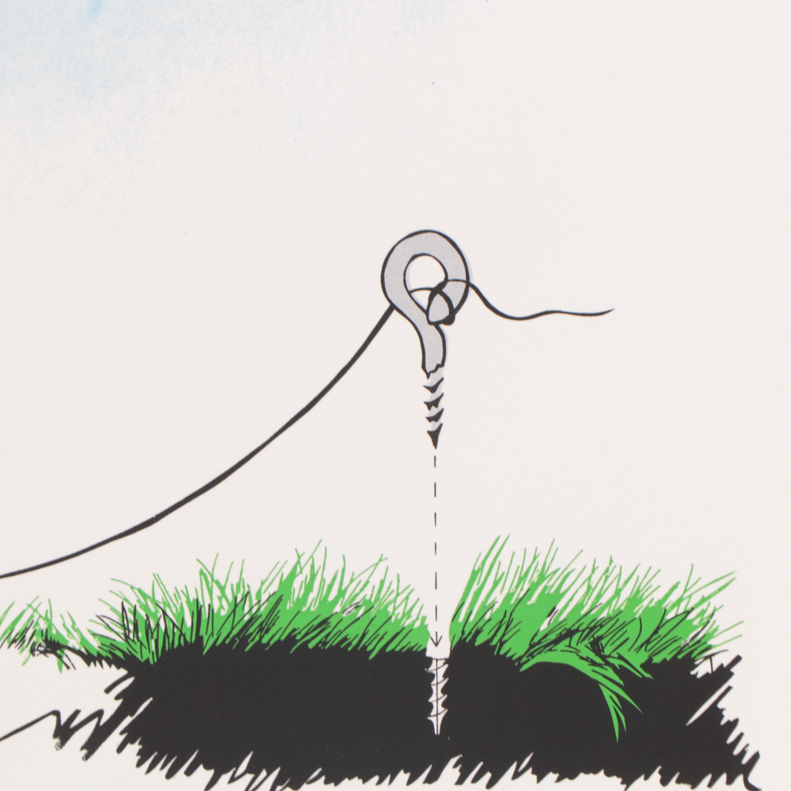 Joyce Arons Modernist Serigraph "Gettin' High"