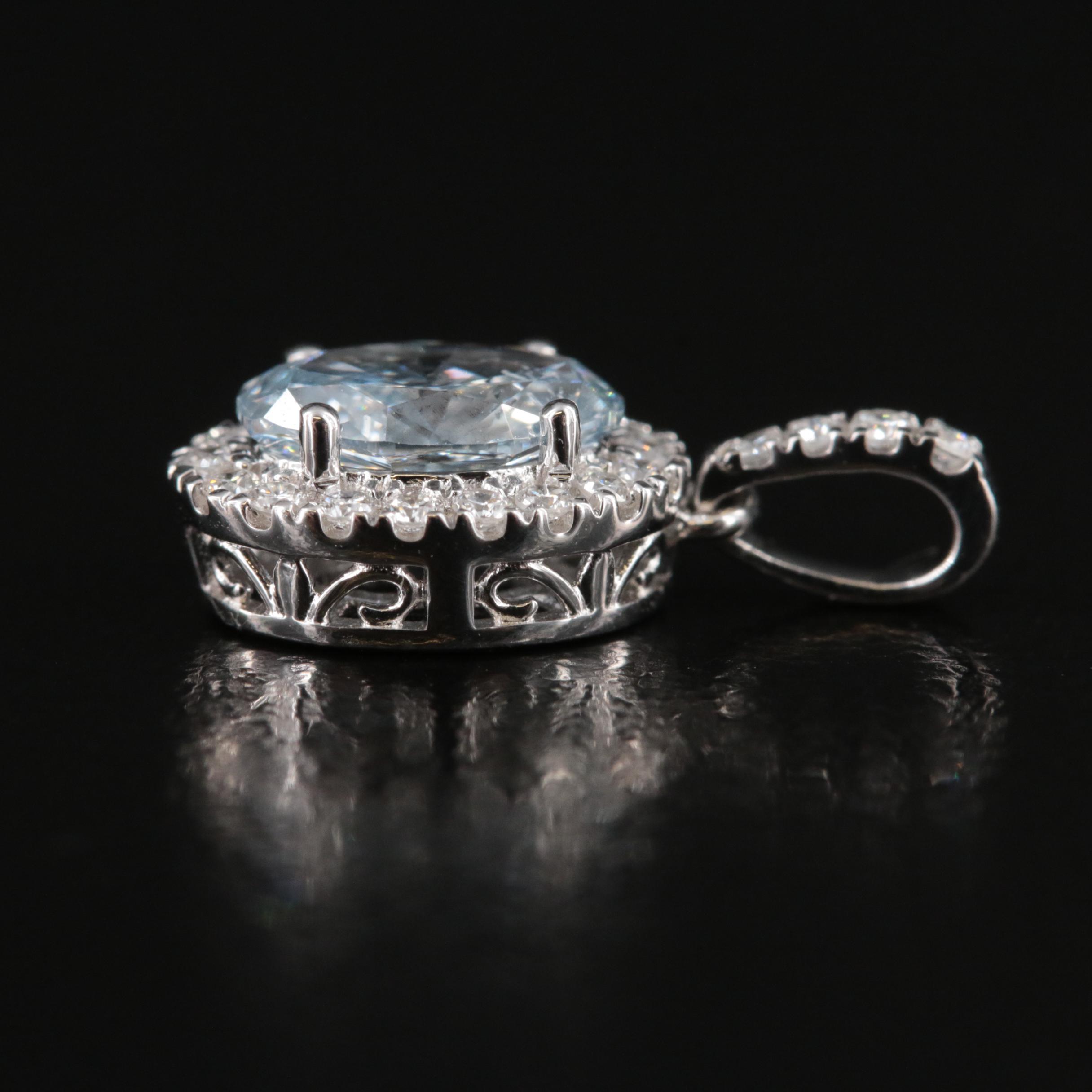 14K 0.64 CTW Lab Grown Diamond Pendant