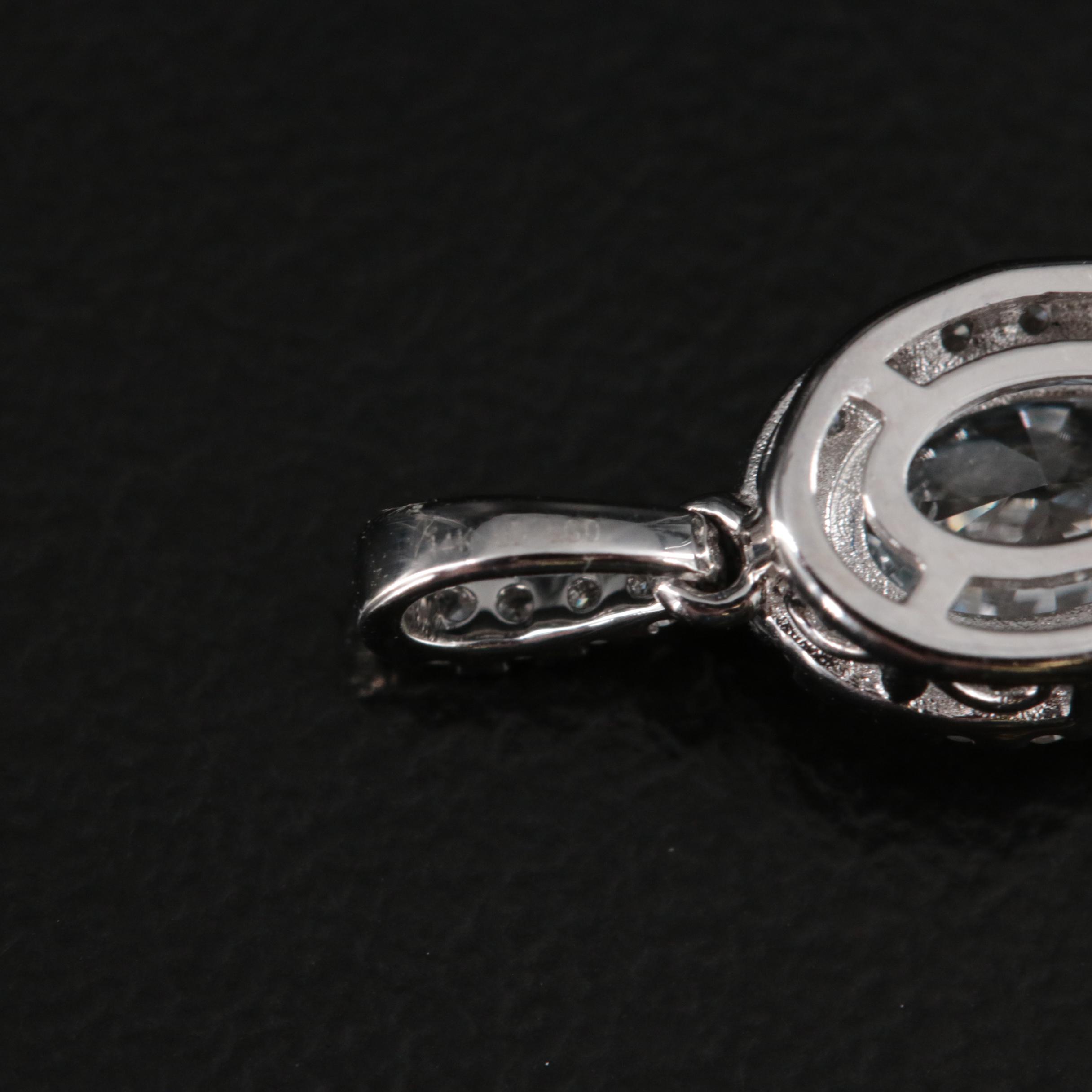 14K 0.64 CTW Lab Grown Diamond Pendant