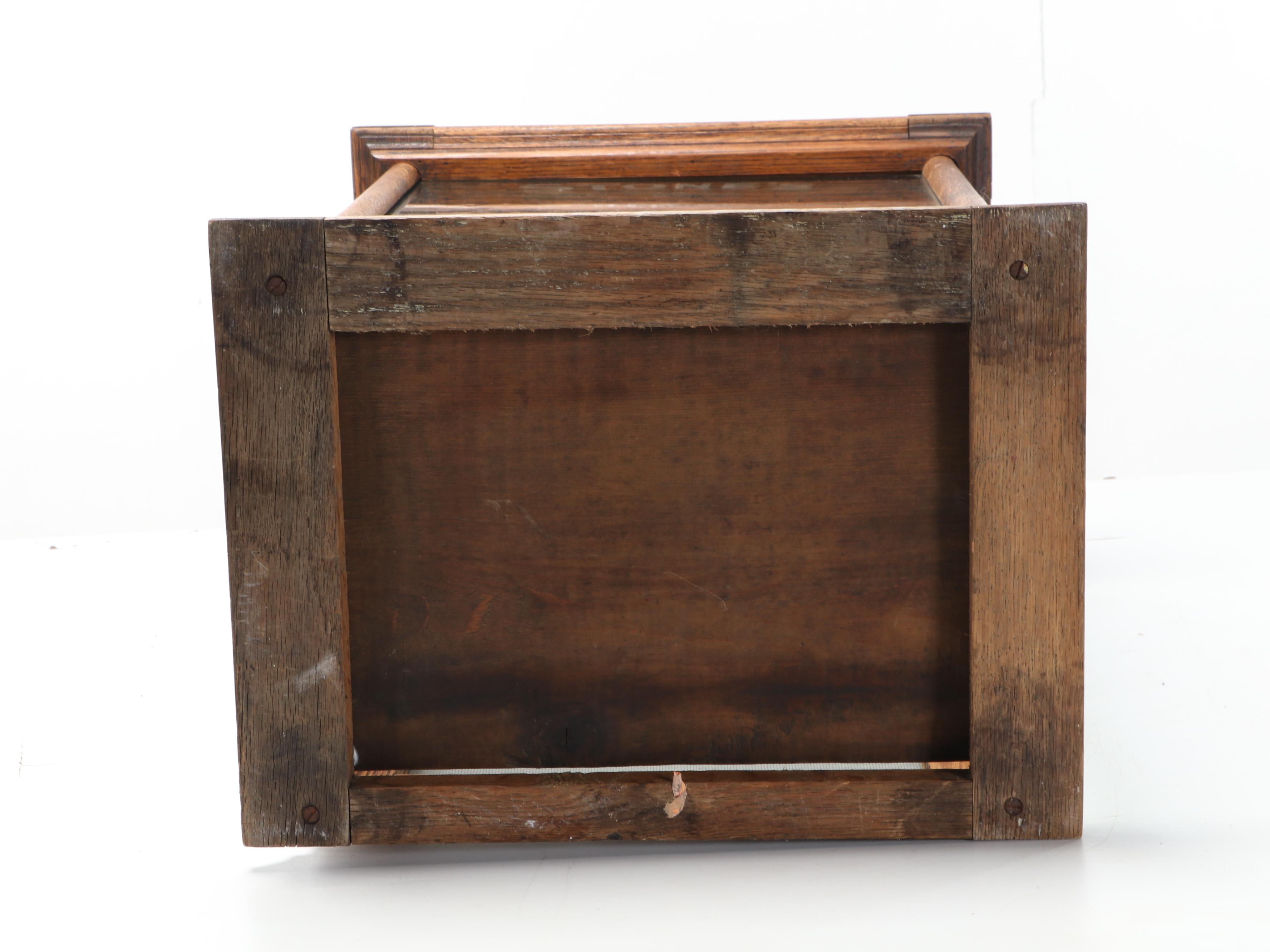 "Stone's Wrapped Cake" Oak and Glass Retail Display Case, Early 20th Century