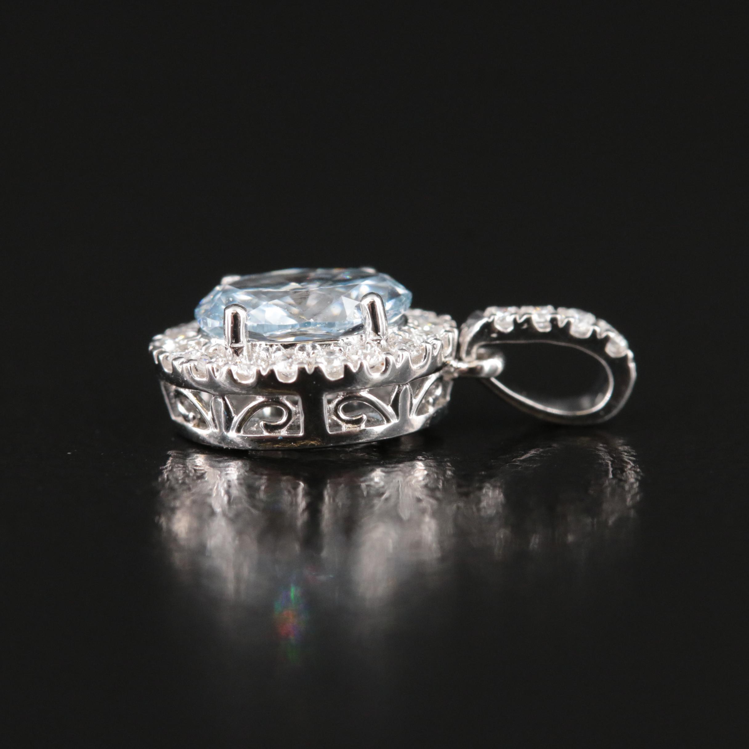 14K 0.64 CTW Lab Grown Diamond Pendant