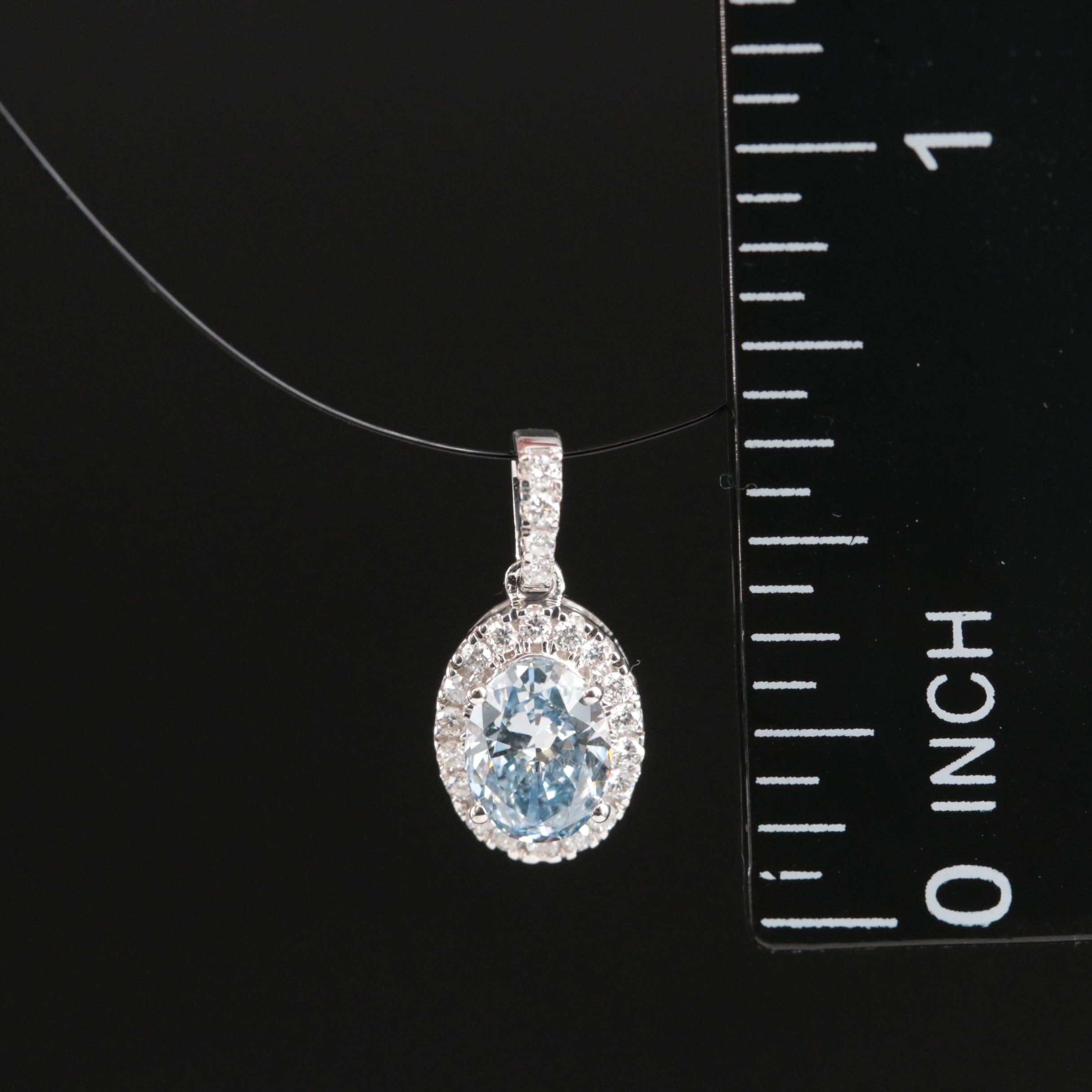 14K 0.64 CTW Lab Grown Diamond Pendant