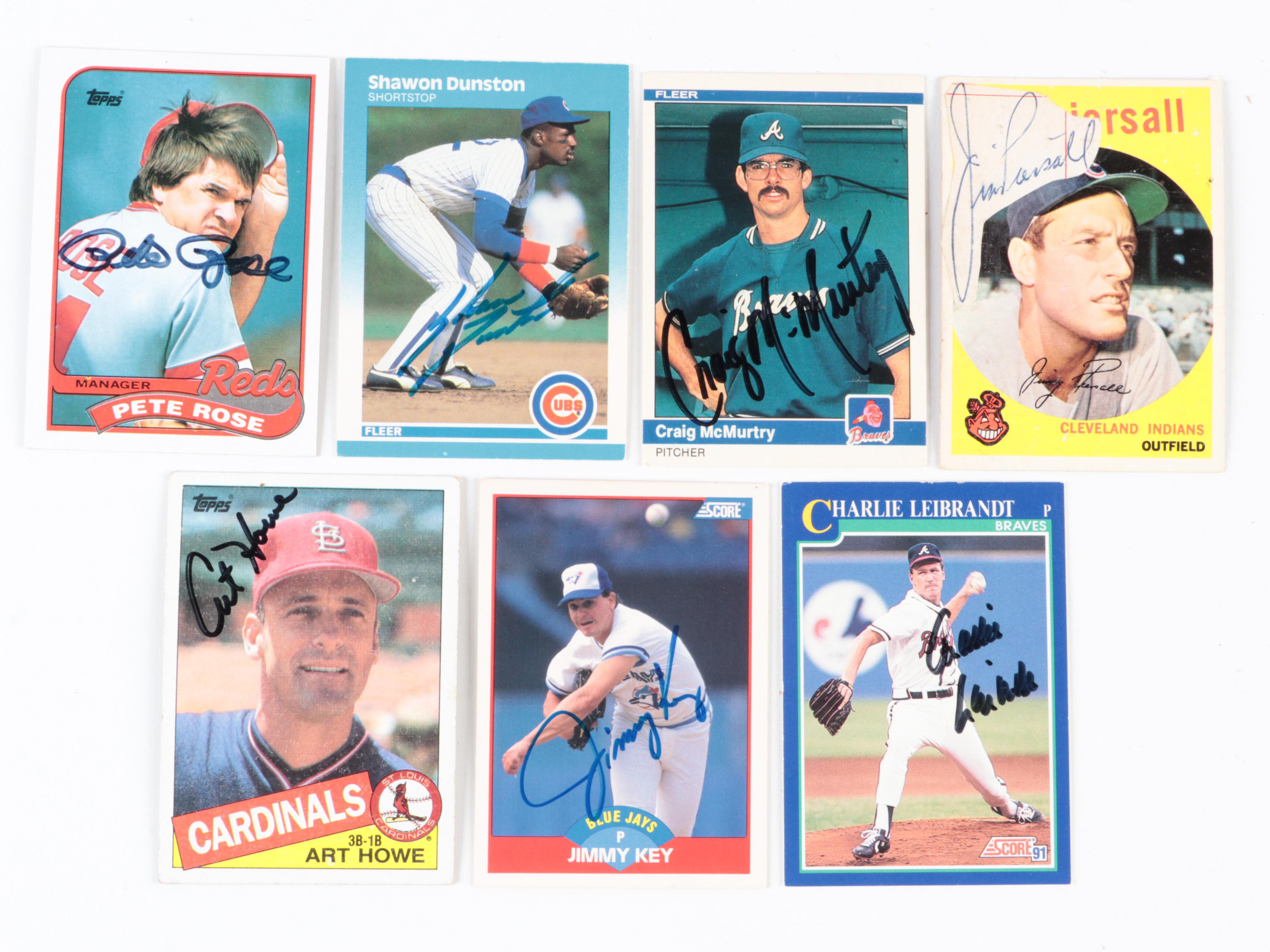 Topps Posters, Pete Rose and Other Signed Baseball Cards, More, 1950s–1990s