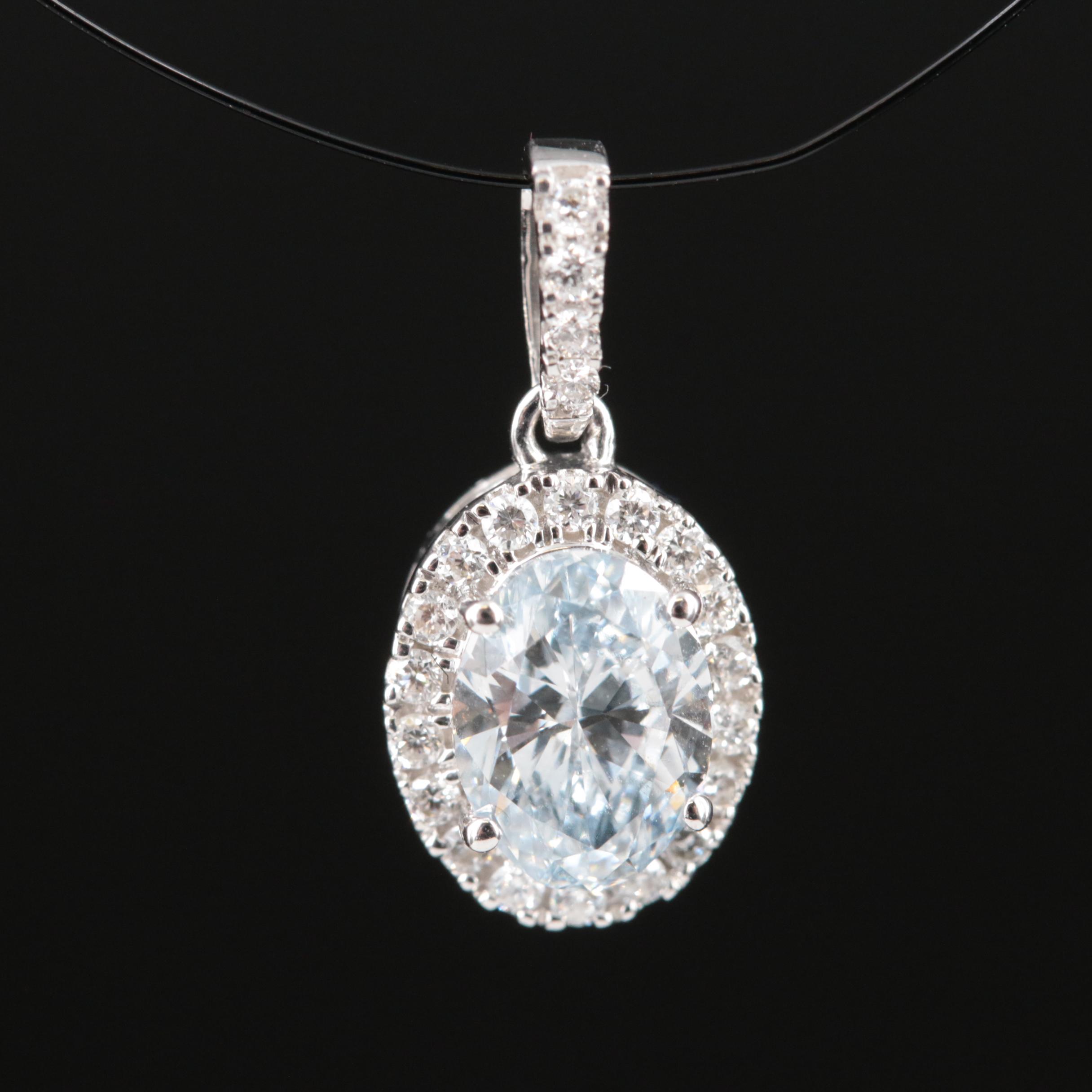14K 0.63 CTW Lab Grown Diamond Pendant