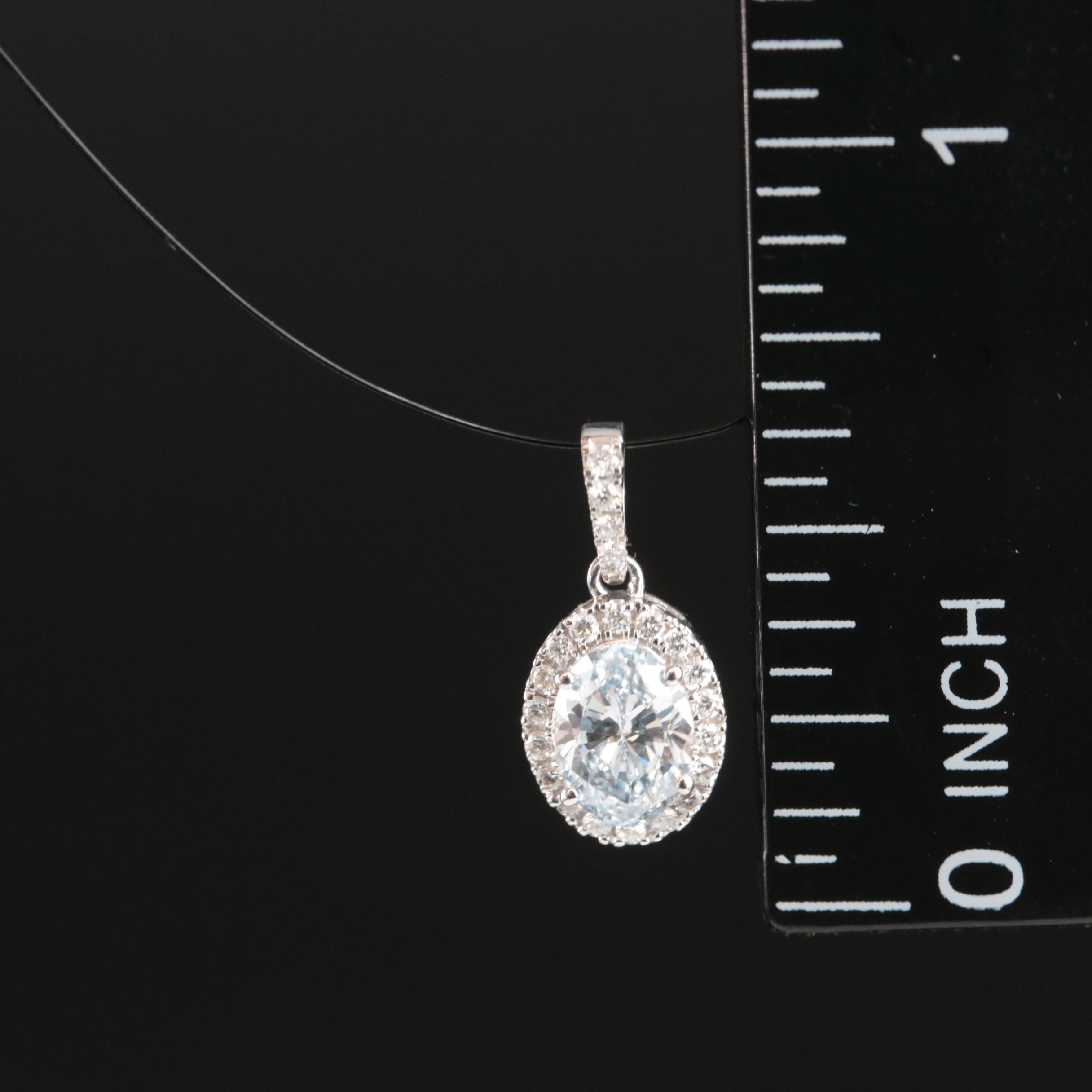 14K 0.63 CTW Lab Grown Diamond Pendant