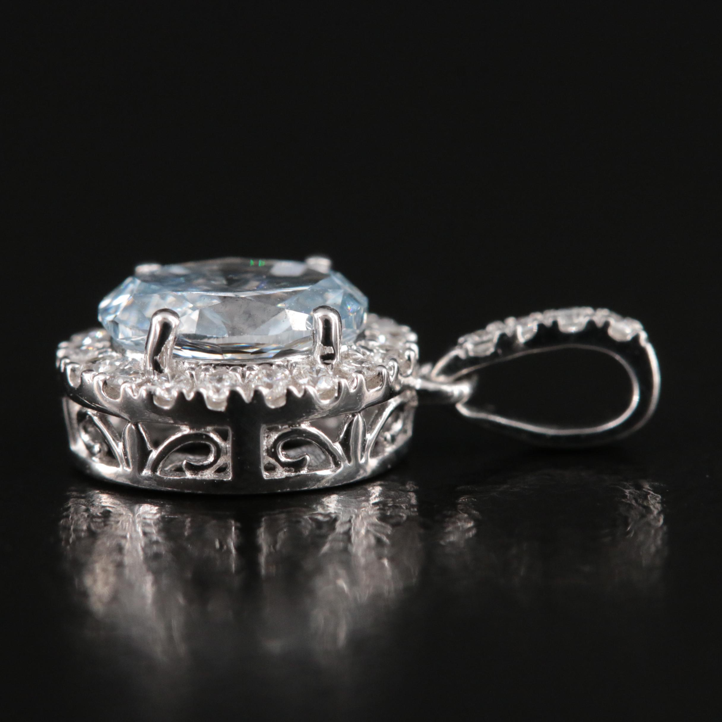 14K 0.63 CTW Lab Grown Diamond Pendant